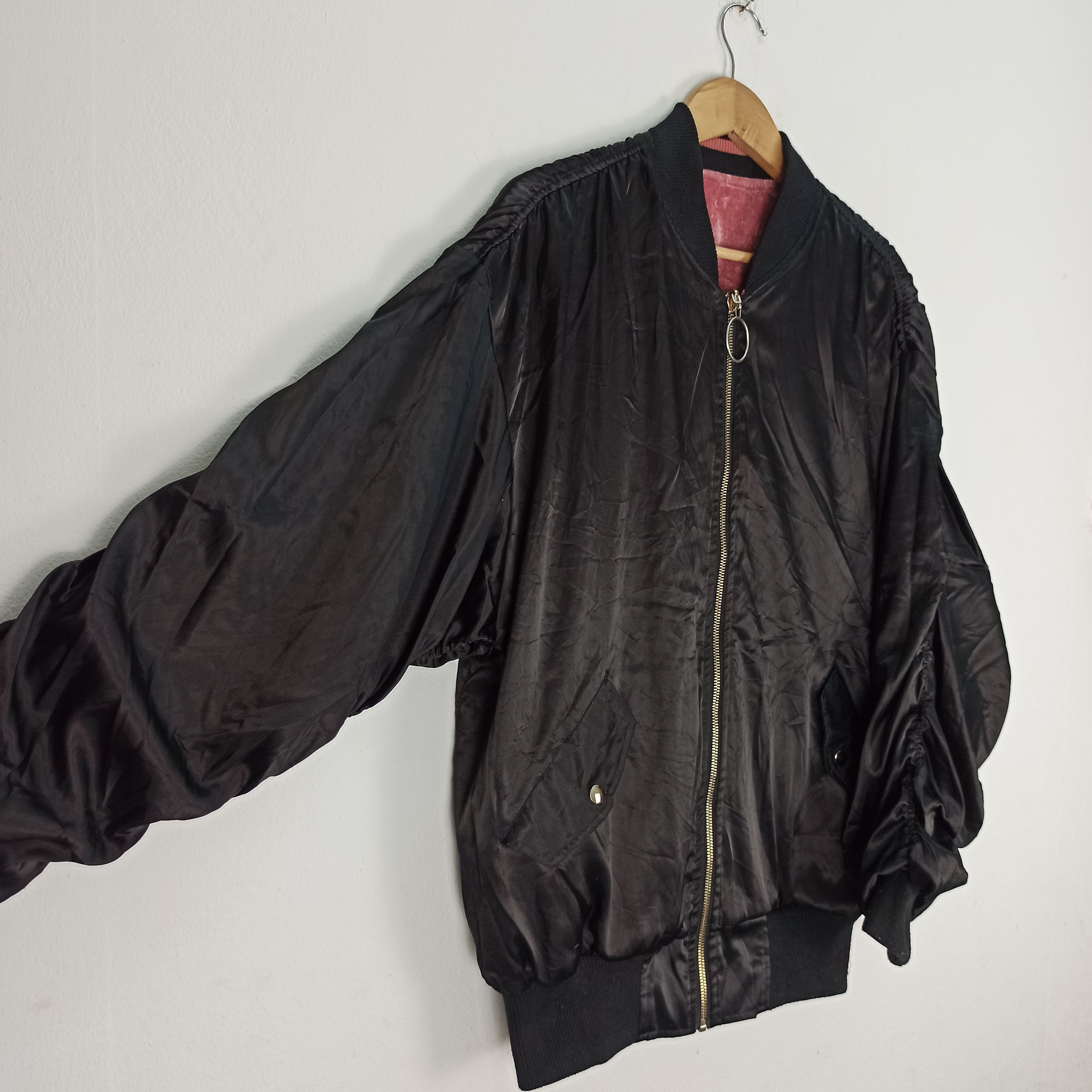 Japanese Brand Rare Reversible Sukajan Rose Logo Embroidery Bomber Size M / US 6-8 / IT 42-44 - 11 Thumbnail