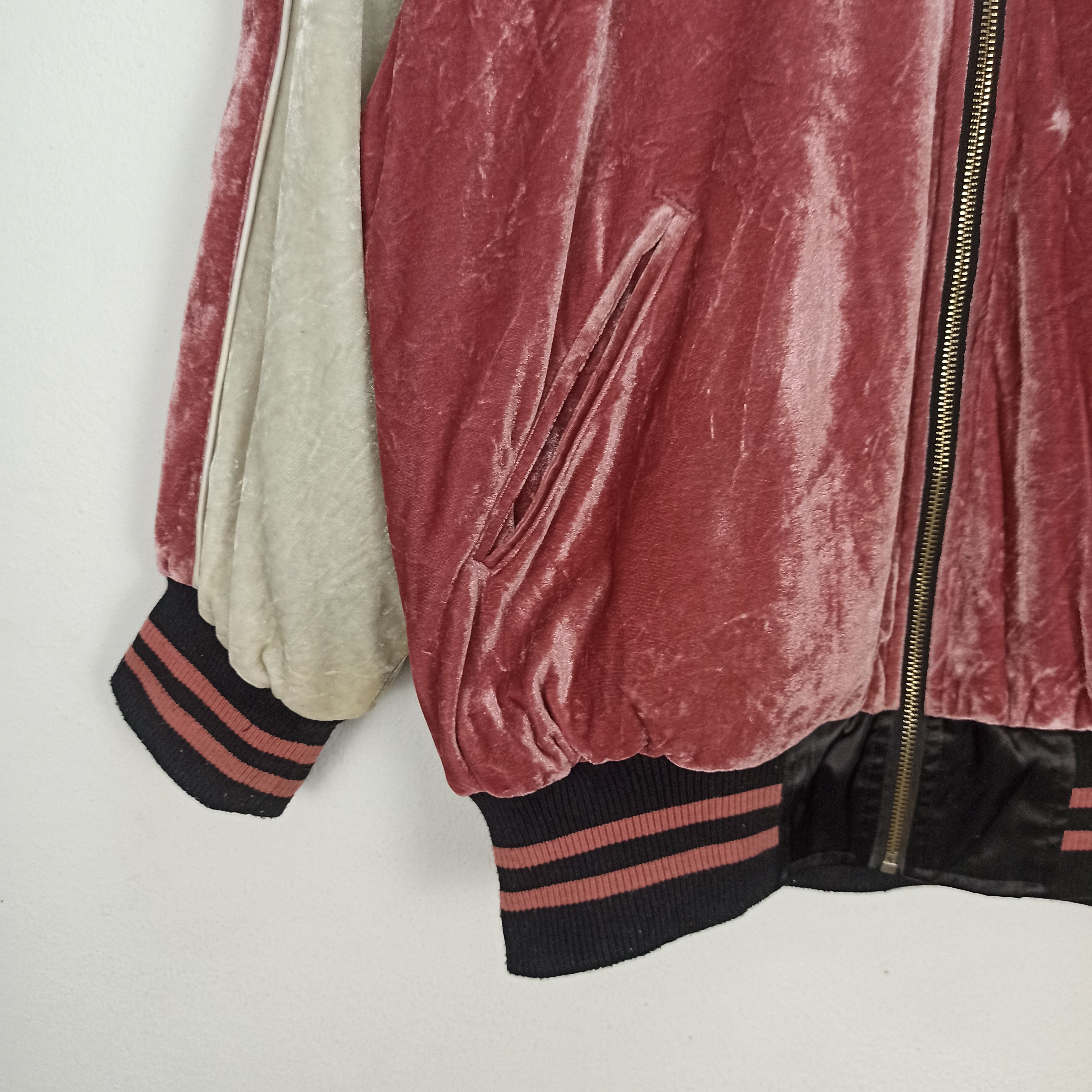 Japanese Brand Rare Reversible Sukajan Rose Logo Embroidery Bomber Size M / US 6-8 / IT 42-44 - 5 Thumbnail
