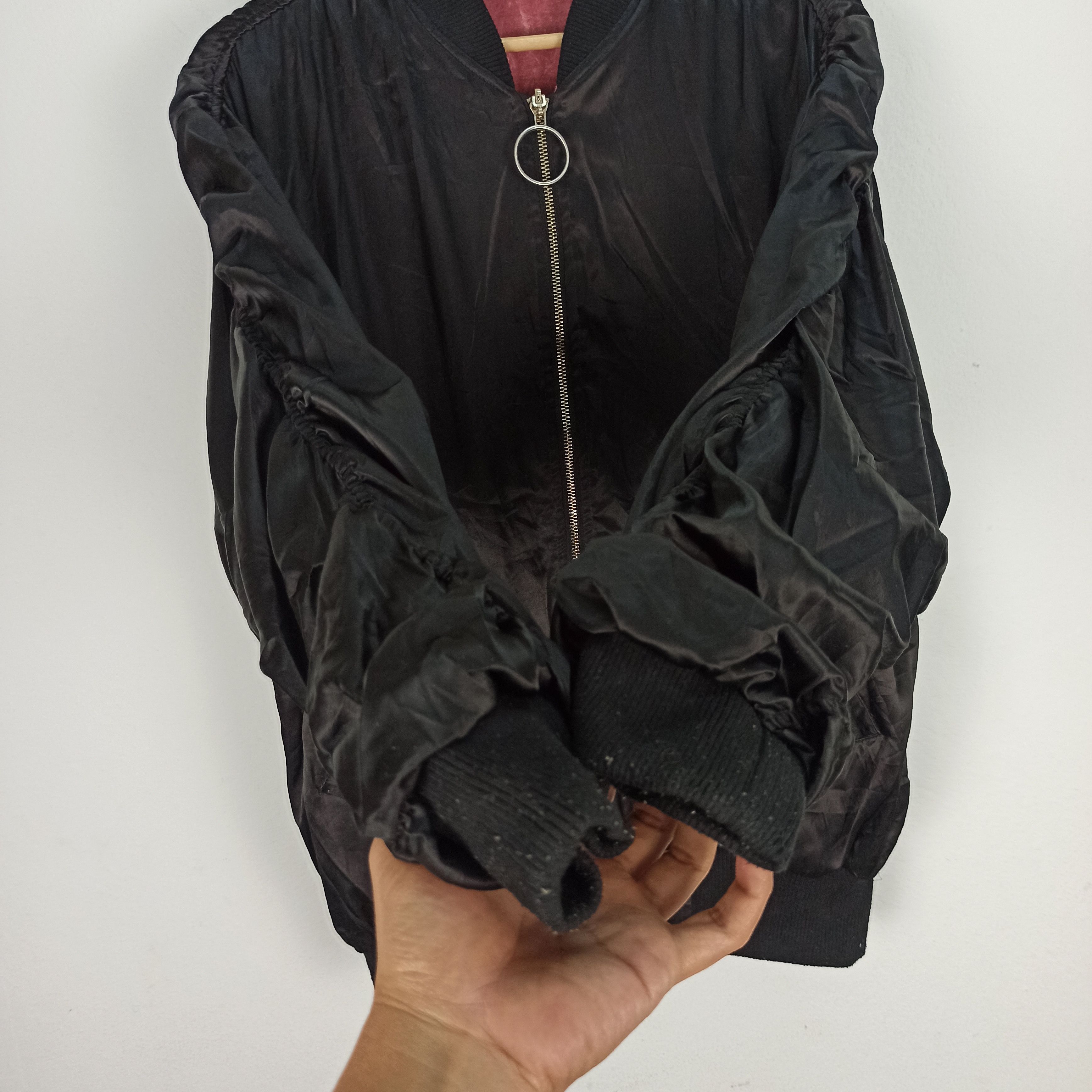 Japanese Brand Rare Reversible Sukajan Rose Logo Embroidery Bomber Size M / US 6-8 / IT 42-44 - 12 Thumbnail