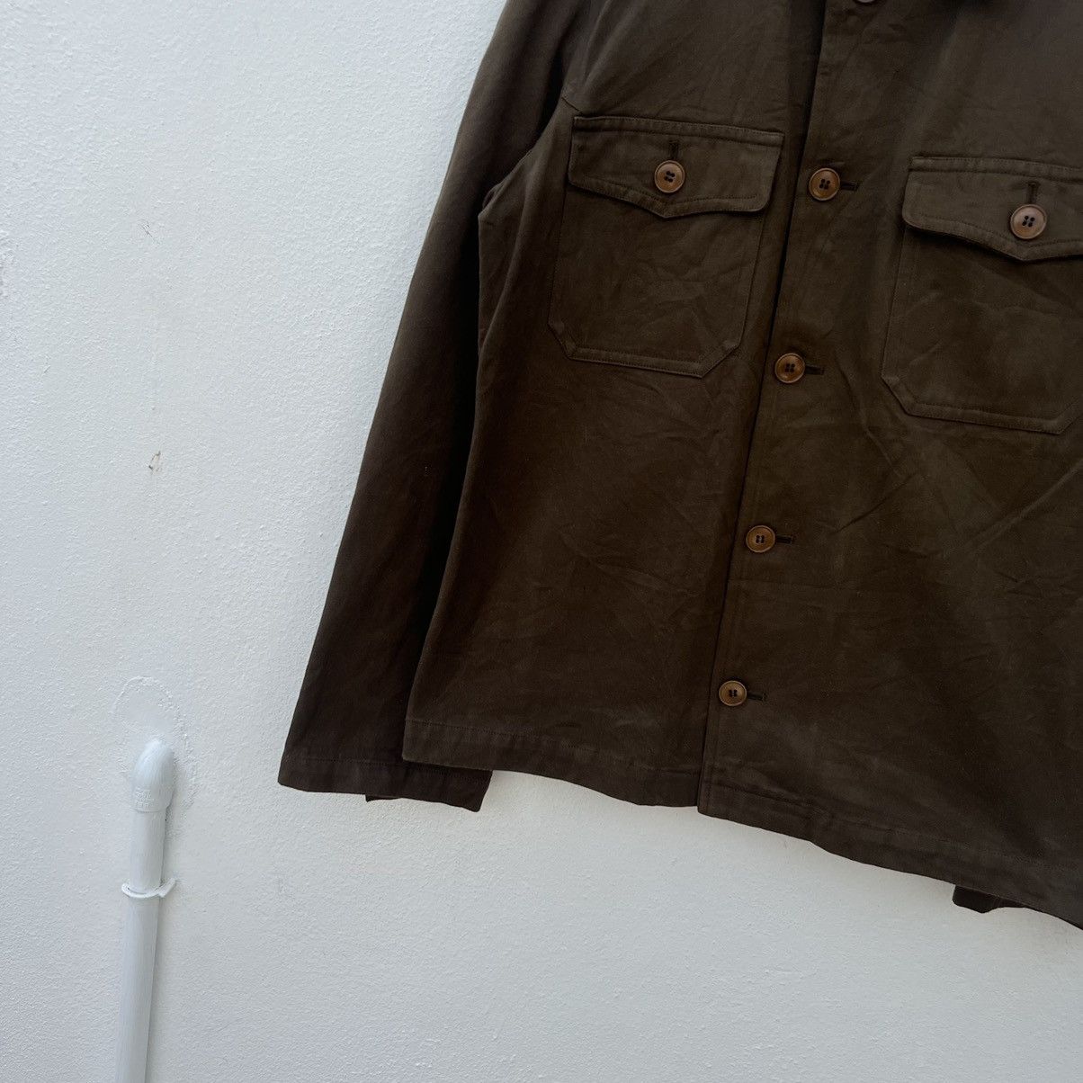 Japanese Brand SHINNEN MORIHATA HOMME HIKORY CHORE JACKET MADE IN JAPAN Size US M / EU 48-50 / 2 - 4 Thumbnail