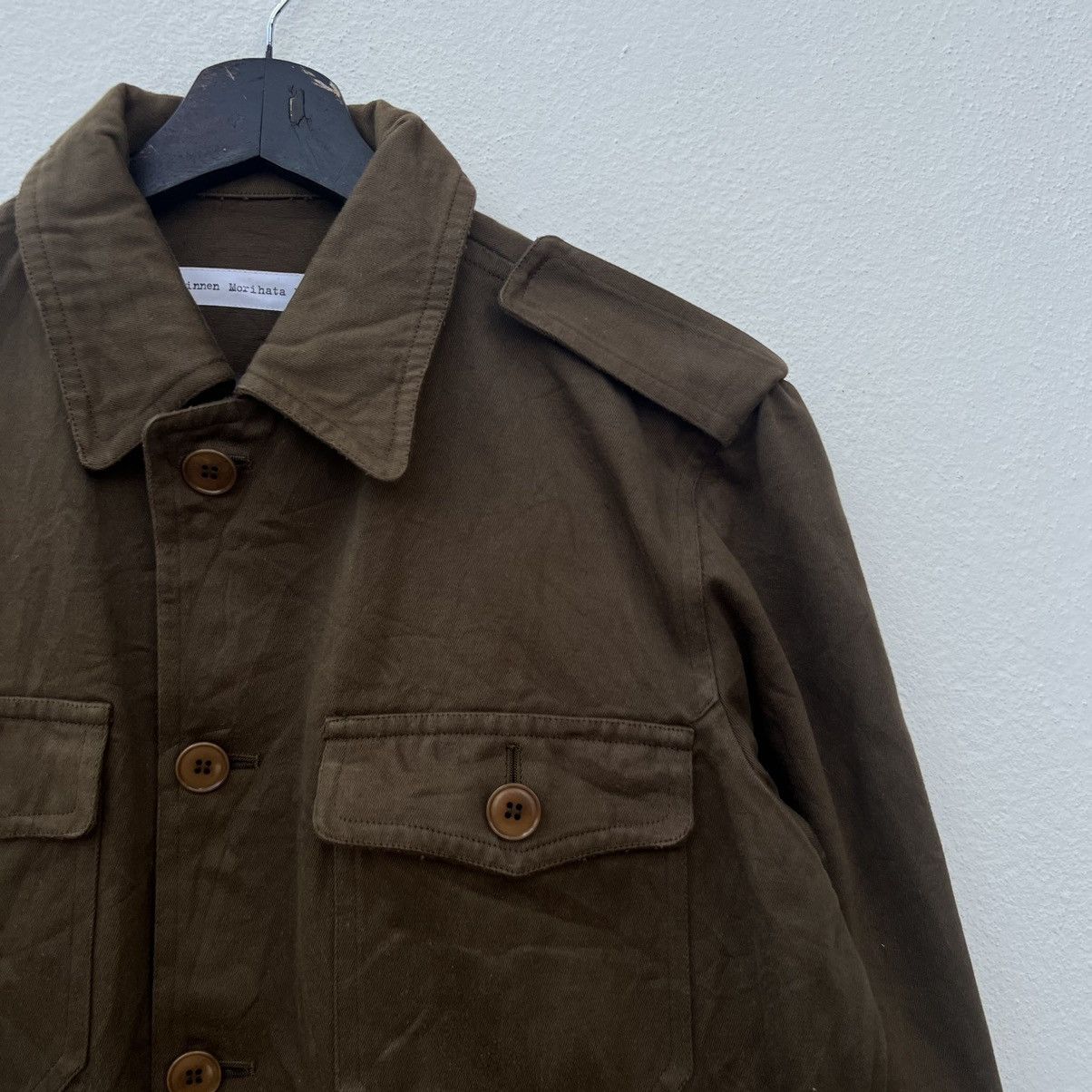 Japanese Brand SHINNEN MORIHATA HOMME HIKORY CHORE JACKET MADE IN JAPAN Size US M / EU 48-50 / 2 - 6 Thumbnail