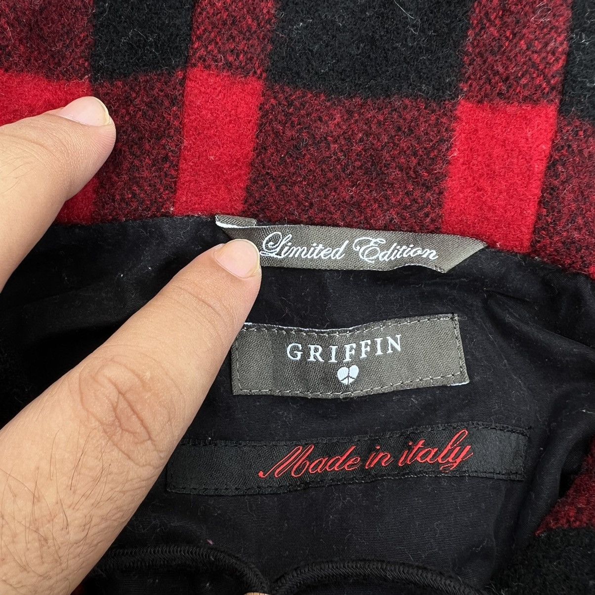 Griffin TARTAN DESIGN PUNK STYLE GRIFFIN WOOL JACKET MADE IN ITALY Size US XS / EU 42 / 0 - 17 Thumbnail