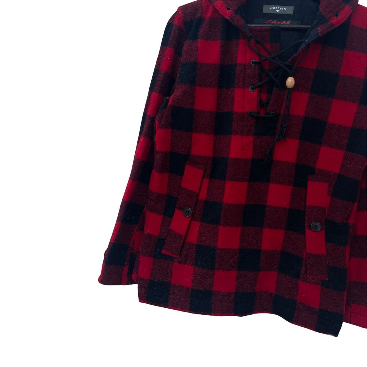 Griffin TARTAN DESIGN PUNK STYLE GRIFFIN WOOL JACKET MADE IN ITALY Size US XS / EU 42 / 0 - 4 Thumbnail
