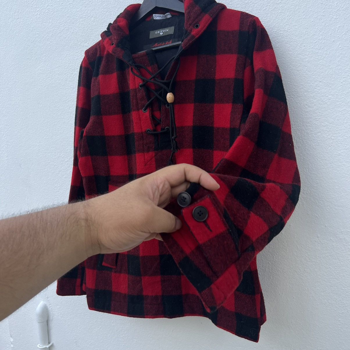 Griffin TARTAN DESIGN PUNK STYLE GRIFFIN WOOL JACKET MADE IN ITALY Size US XS / EU 42 / 0 - 10 Thumbnail