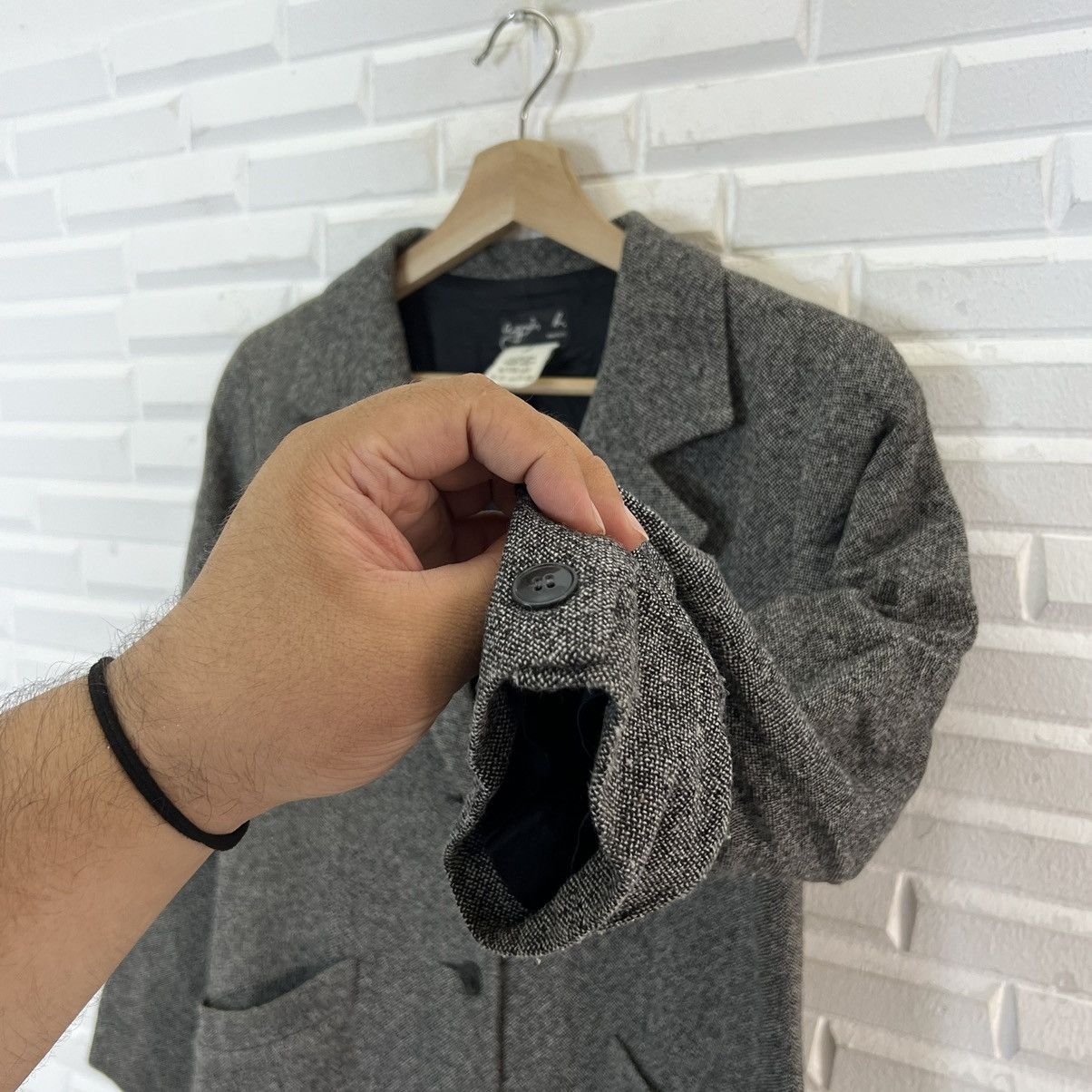 agnes b. LONG JACKET WOOL AGNES B MADE IN JAPAN Size US M / EU 48-50 / 2 - 7 Thumbnail