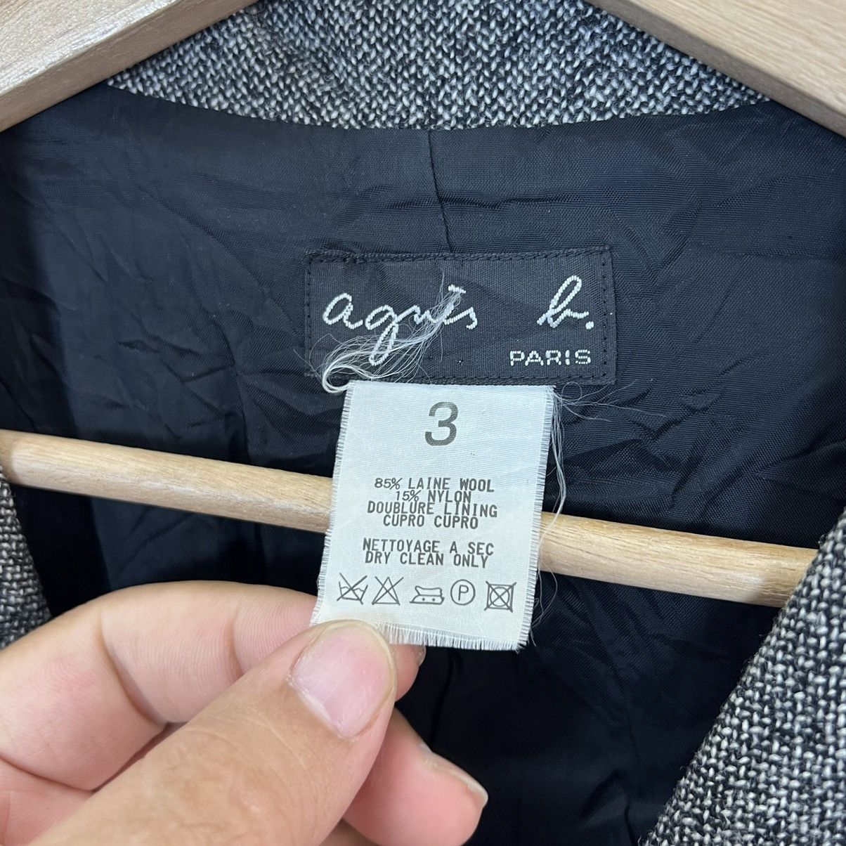 agnes b. LONG JACKET WOOL AGNES B MADE IN JAPAN Size US M / EU 48-50 / 2 - 12 Thumbnail