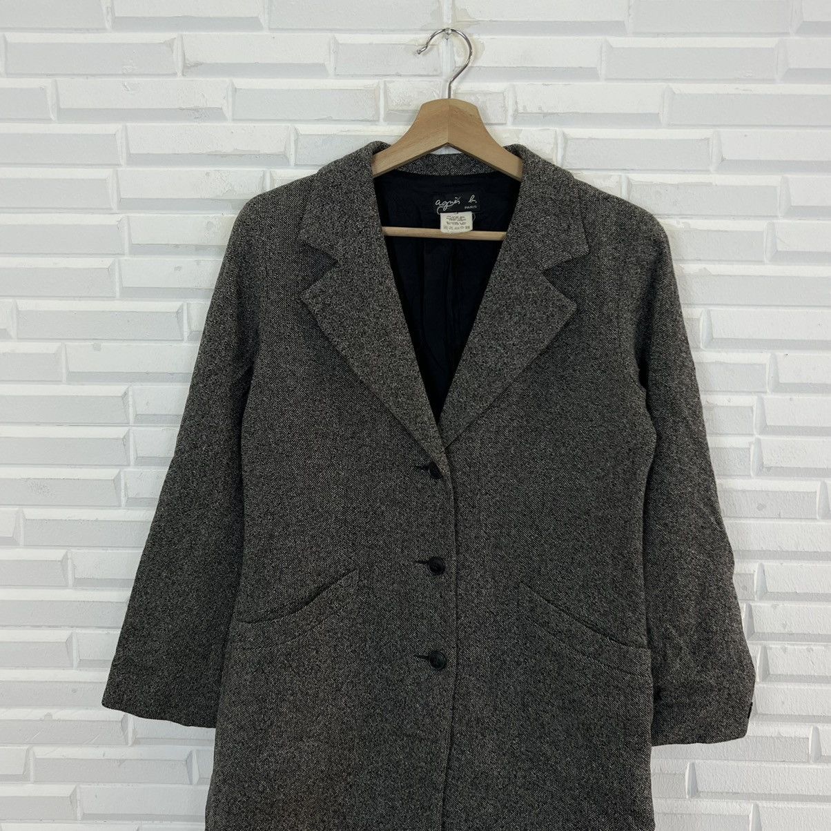 agnes b. LONG JACKET WOOL AGNES B MADE IN JAPAN Size US M / EU 48-50 / 2 - 3 Thumbnail