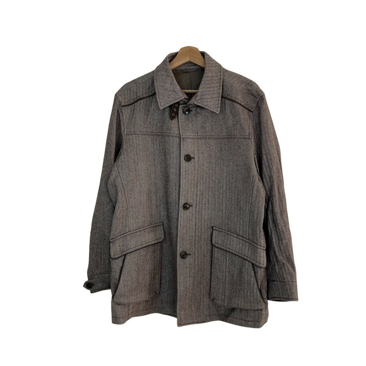 Japanese Brand VINTAGE INTERMEZZO ZIPPER JACKET INSPIRED BY ISSEY MIYAKE Size US L / EU 52-54 / 3 - 1 Thumbnail