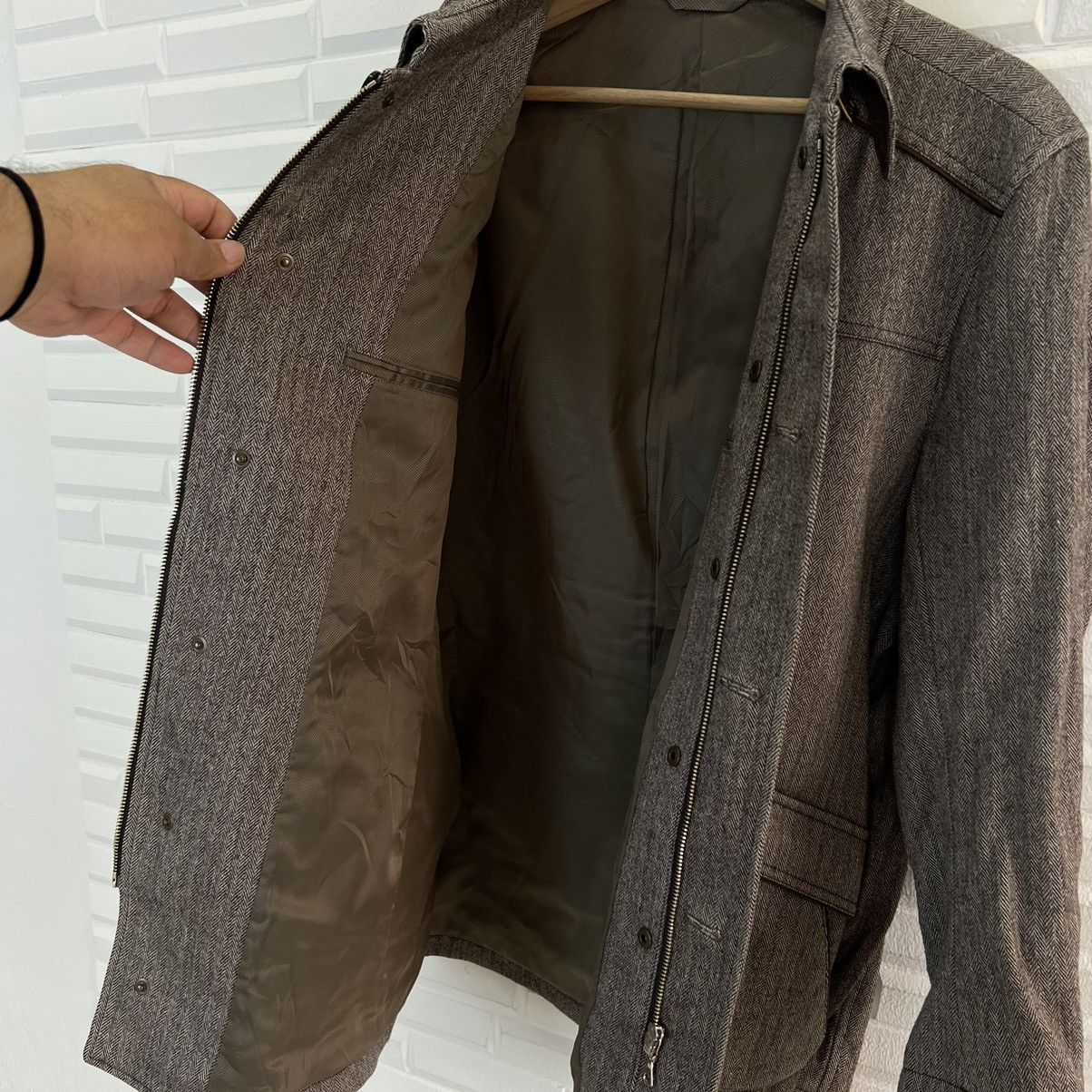 Japanese Brand VINTAGE INTERMEZZO ZIPPER JACKET INSPIRED BY ISSEY MIYAKE Size US L / EU 52-54 / 3 - 14 Thumbnail