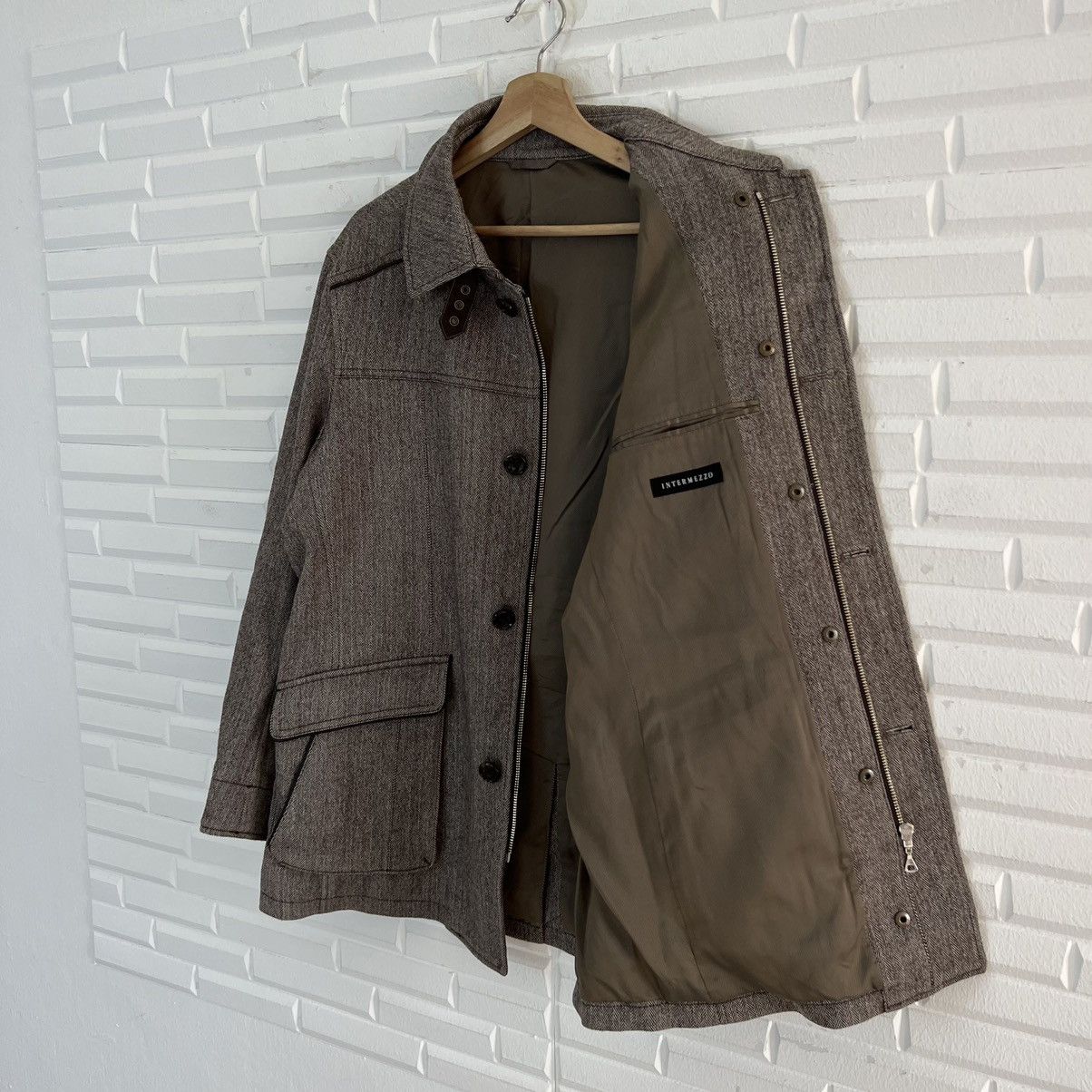 Japanese Brand VINTAGE INTERMEZZO ZIPPER JACKET INSPIRED BY ISSEY MIYAKE Size US L / EU 52-54 / 3 - 13 Thumbnail