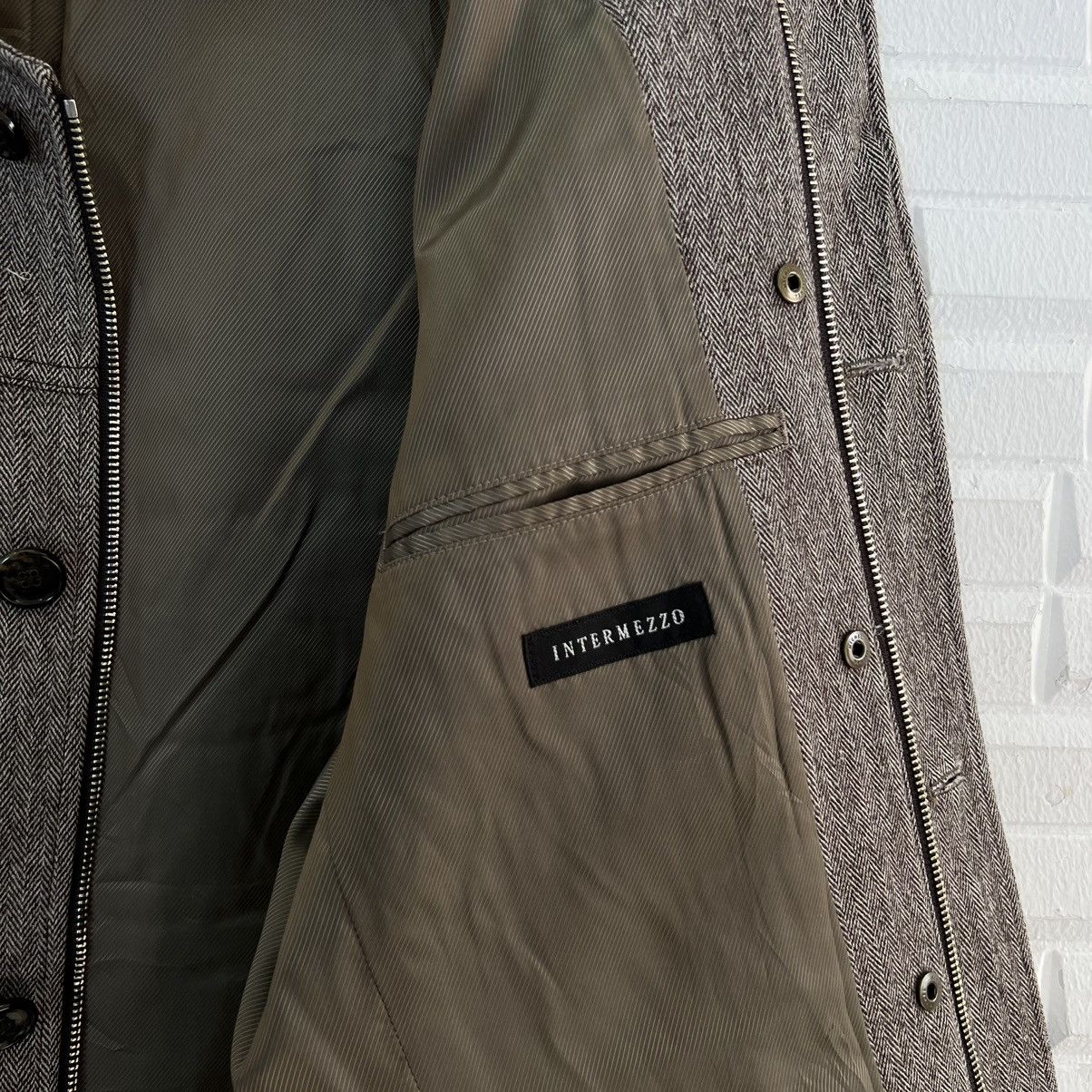 Japanese Brand VINTAGE INTERMEZZO ZIPPER JACKET INSPIRED BY ISSEY MIYAKE Size US L / EU 52-54 / 3 - 15 Thumbnail