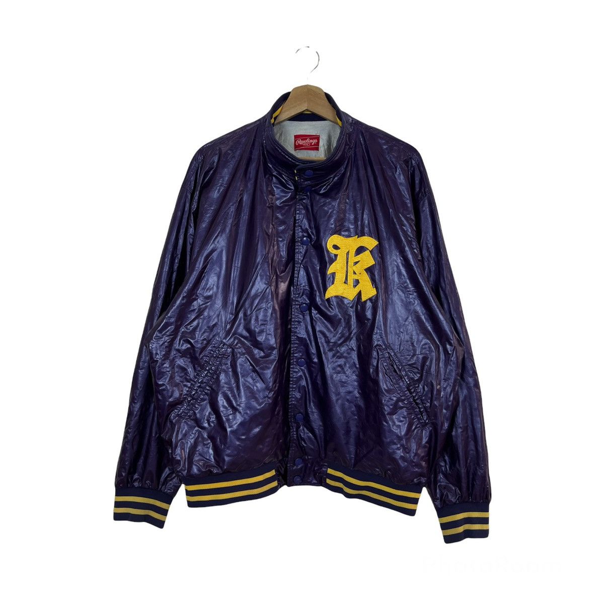 Japanese Brand VINTAGE RAWLINGS SUKAJAN STYLE ZIPPER JACKET Size US M / EU 48-50 / 2 - 1 Thumbnail
