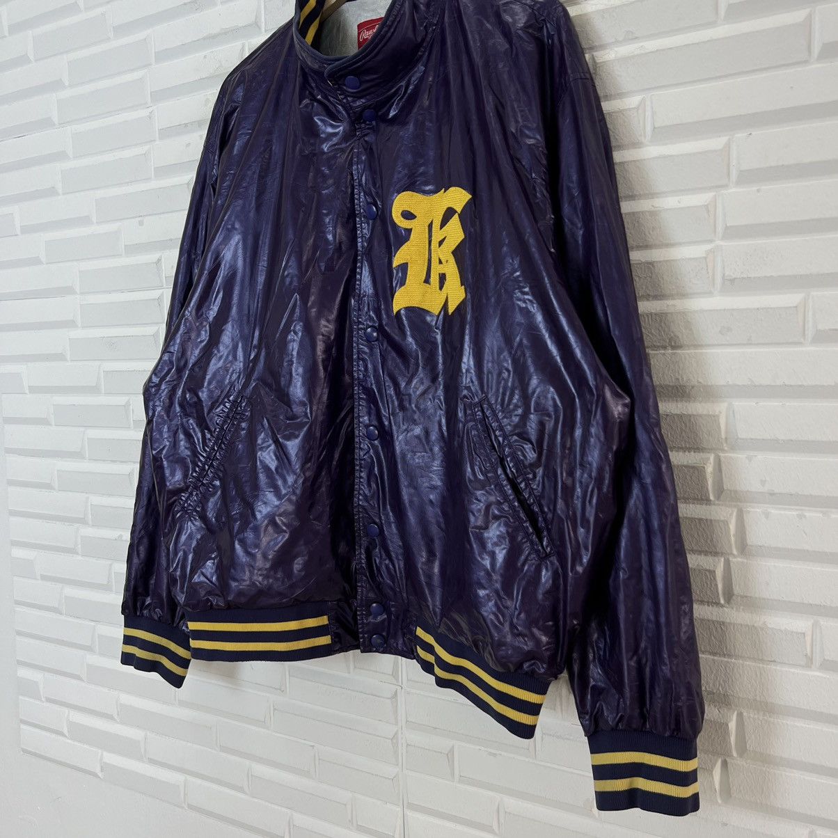 Japanese Brand VINTAGE RAWLINGS SUKAJAN STYLE ZIPPER JACKET Size US M / EU 48-50 / 2 - 4 Thumbnail