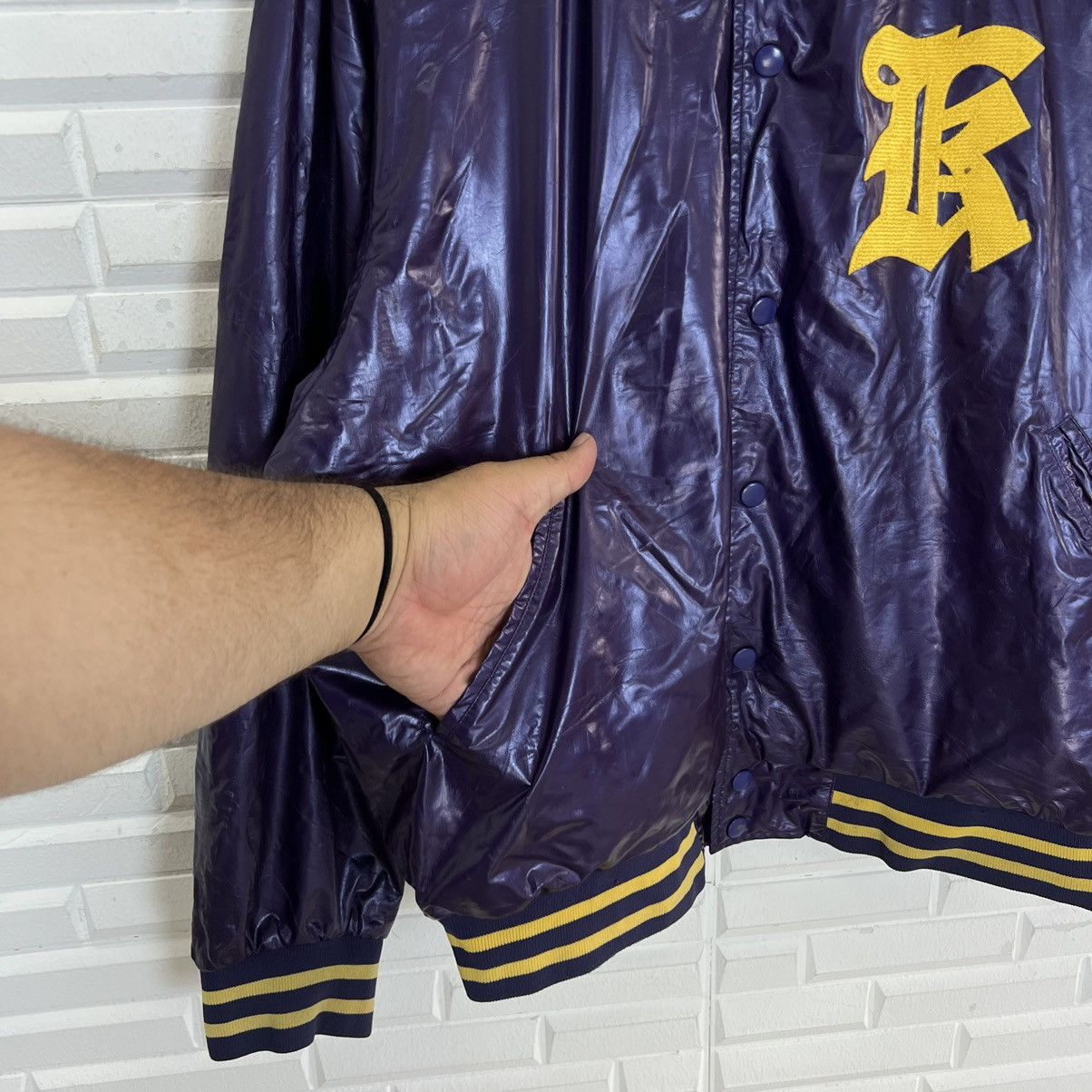 Japanese Brand VINTAGE RAWLINGS SUKAJAN STYLE ZIPPER JACKET Size US M / EU 48-50 / 2 - 5 Thumbnail