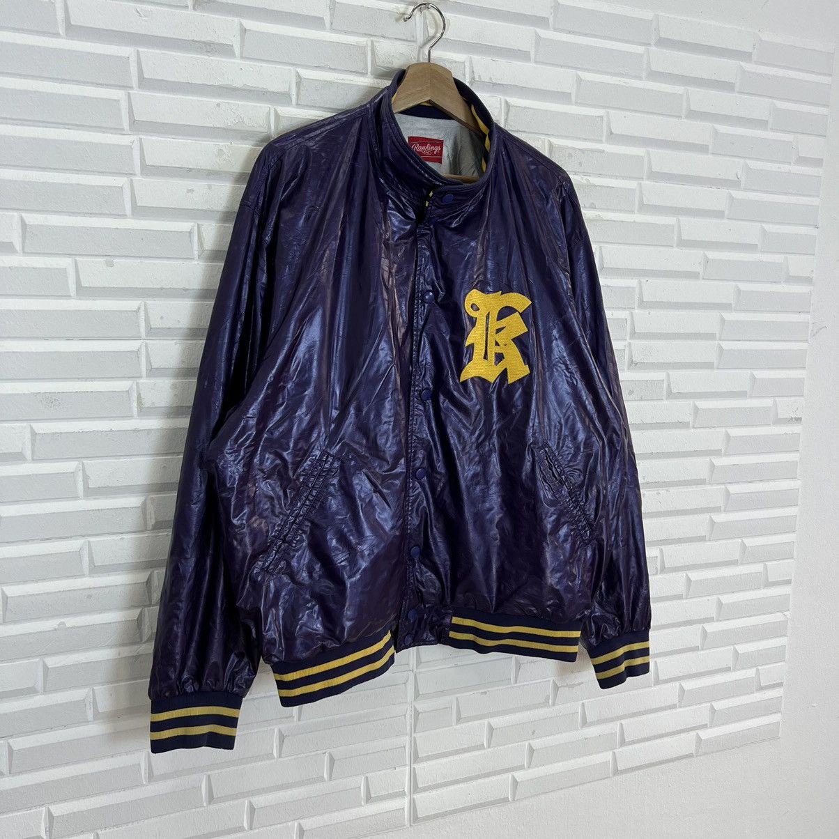Japanese Brand VINTAGE RAWLINGS SUKAJAN STYLE ZIPPER JACKET Size US M / EU 48-50 / 2 - 2 Thumbnail