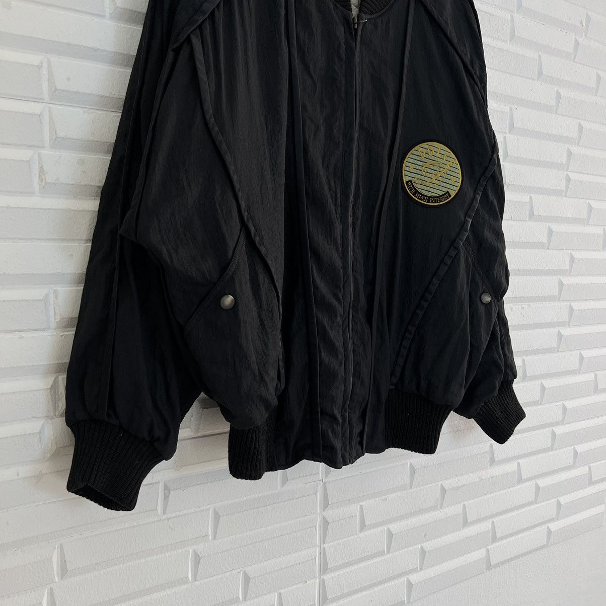 Japanese Brand VINTAGE DOLCE WITH MUCH INTEREST BIG LOGO BOMBER JACKET Size US L / EU 52-54 / 3 - 5 Thumbnail