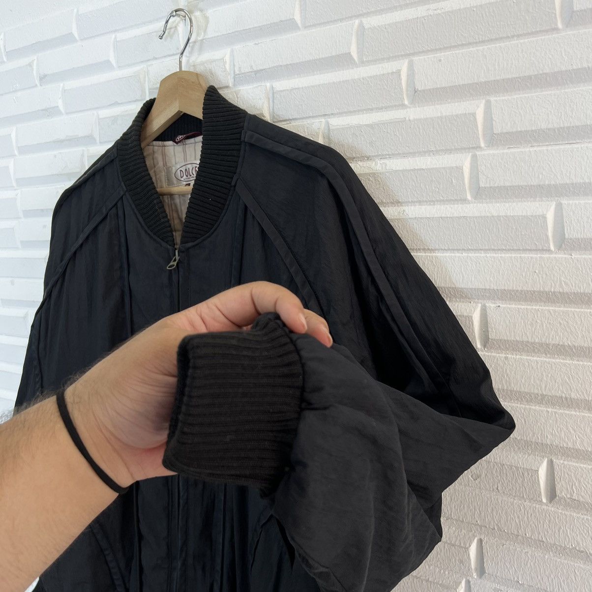 Japanese Brand VINTAGE DOLCE WITH MUCH INTEREST BIG LOGO BOMBER JACKET Size US L / EU 52-54 / 3 - 8 Thumbnail