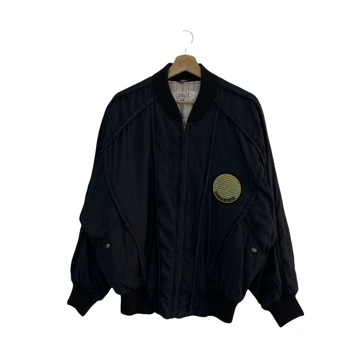 Japanese Brand VINTAGE DOLCE WITH MUCH INTEREST BIG LOGO BOMBER JACKET Size US L / EU 52-54 / 3 - 1 Thumbnail