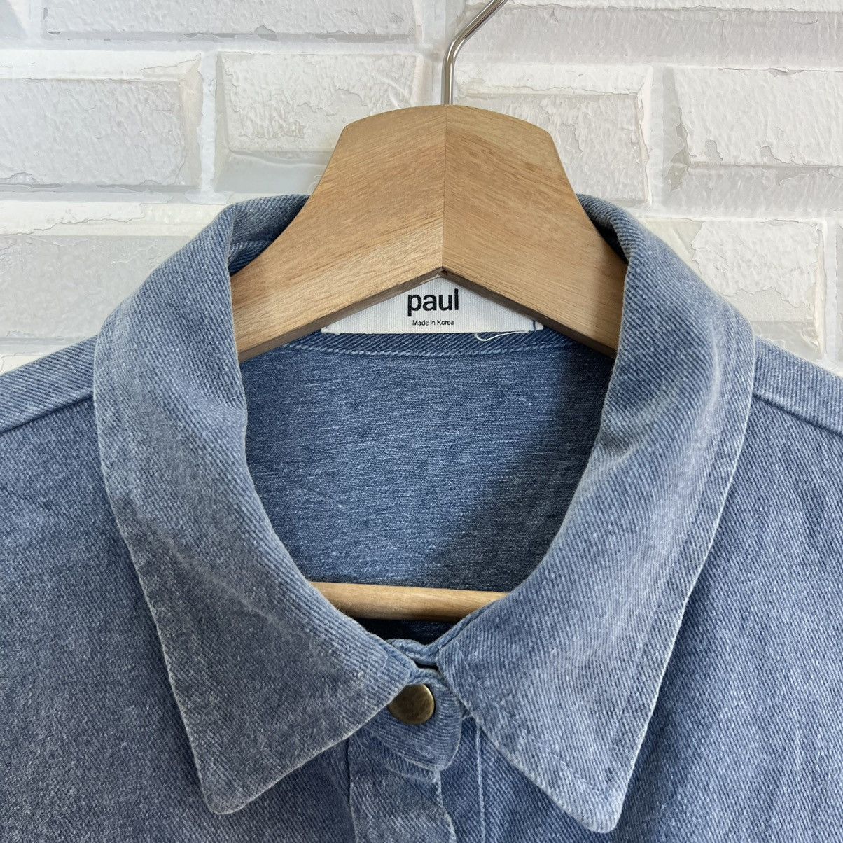 Japanese Brand VINTAGE CHAMBRAY PAUL BIG LOGO STREETWEAR STYLE Size US M / EU 48-50 / 2 - 6 Thumbnail