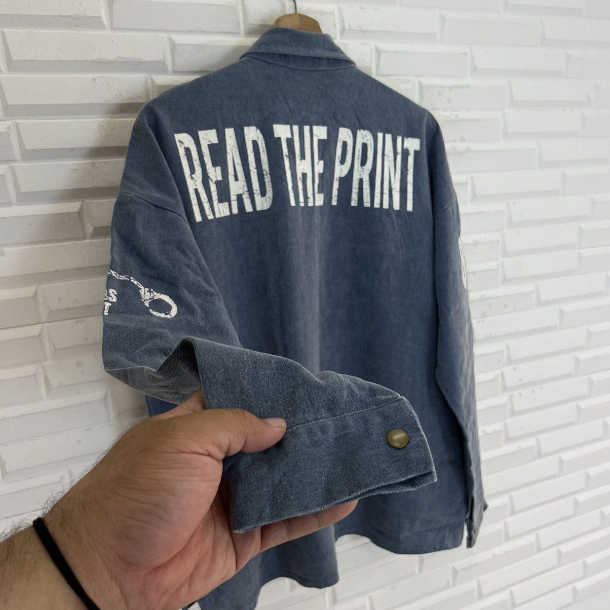 Japanese Brand VINTAGE CHAMBRAY PAUL BIG LOGO STREETWEAR STYLE Size US M / EU 48-50 / 2 - 9 Thumbnail