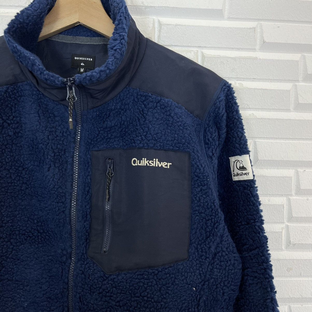 Japanese Brand RARE COLOUR QUICKSILVER FLEECE JACKET Size US M / EU 48-50 / 2 - 3 Thumbnail