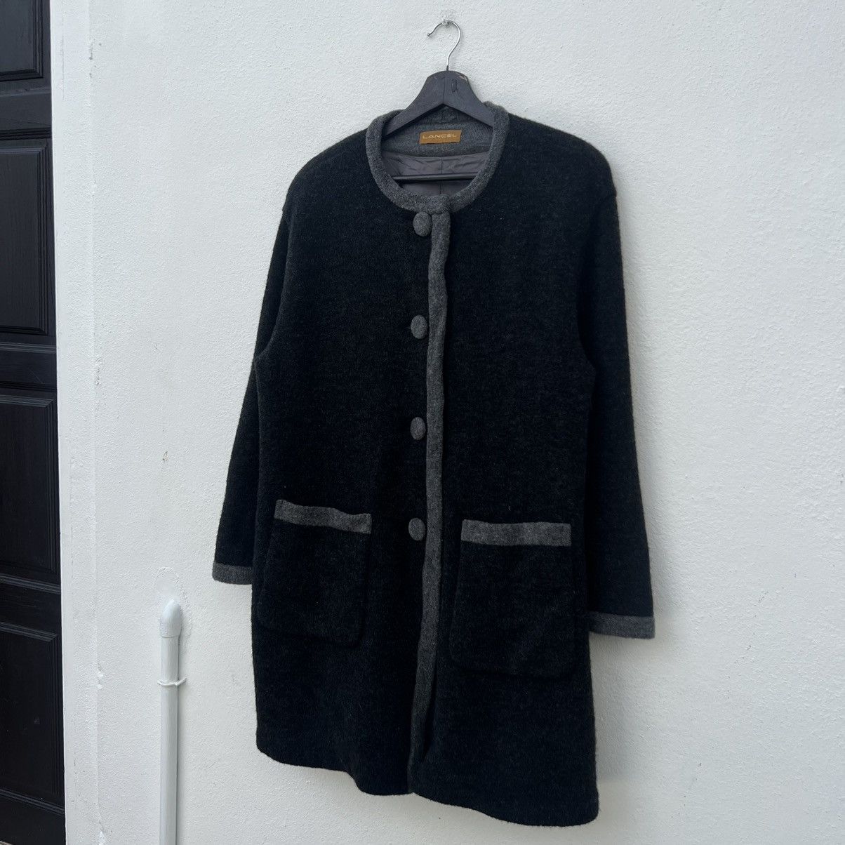 Japanese Brand LONG JACKET WOOL LANCEL PARIS MADE IN JAPAN Size US M / EU 48-50 / 2 - 2 Thumbnail
