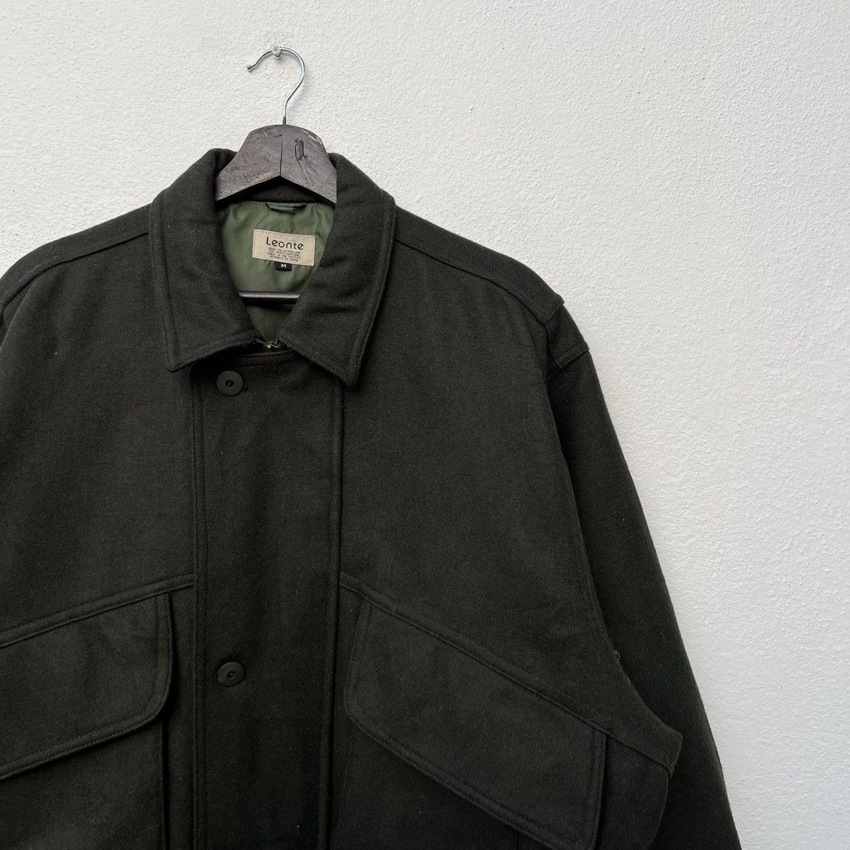 Japanese Brand VINTAGE LEONTE WOOL JACKET INSPIRED BY MA 1 ISSEY MIYAKE Size US M / EU 48-50 / 2 - 6 Thumbnail
