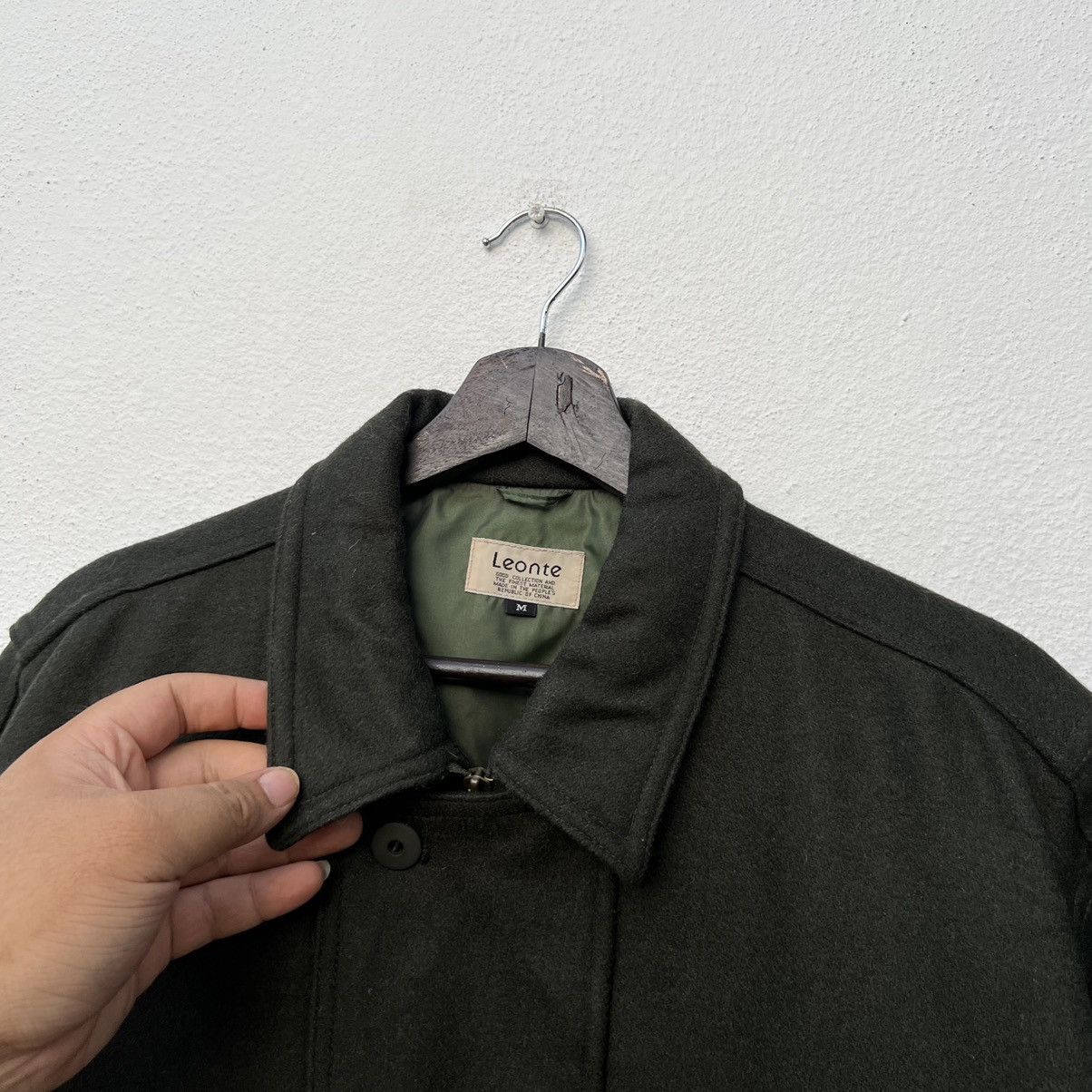 Japanese Brand VINTAGE LEONTE WOOL JACKET INSPIRED BY MA 1 ISSEY MIYAKE Size US M / EU 48-50 / 2 - 9 Thumbnail