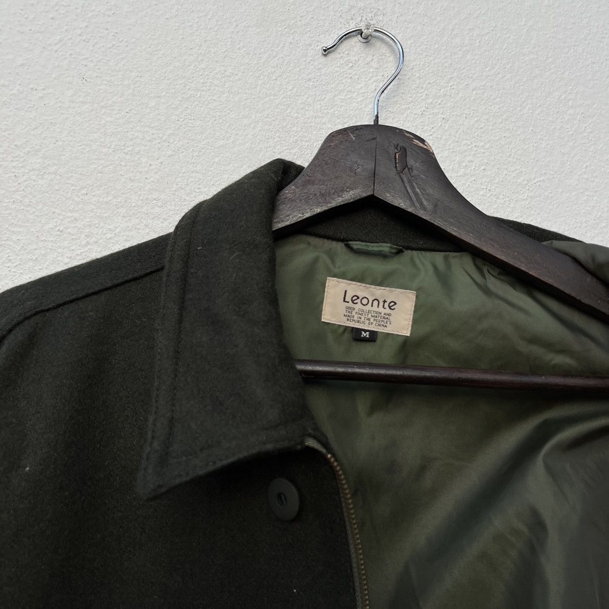 Japanese Brand VINTAGE LEONTE WOOL JACKET INSPIRED BY MA 1 ISSEY MIYAKE Size US M / EU 48-50 / 2 - 14 Thumbnail