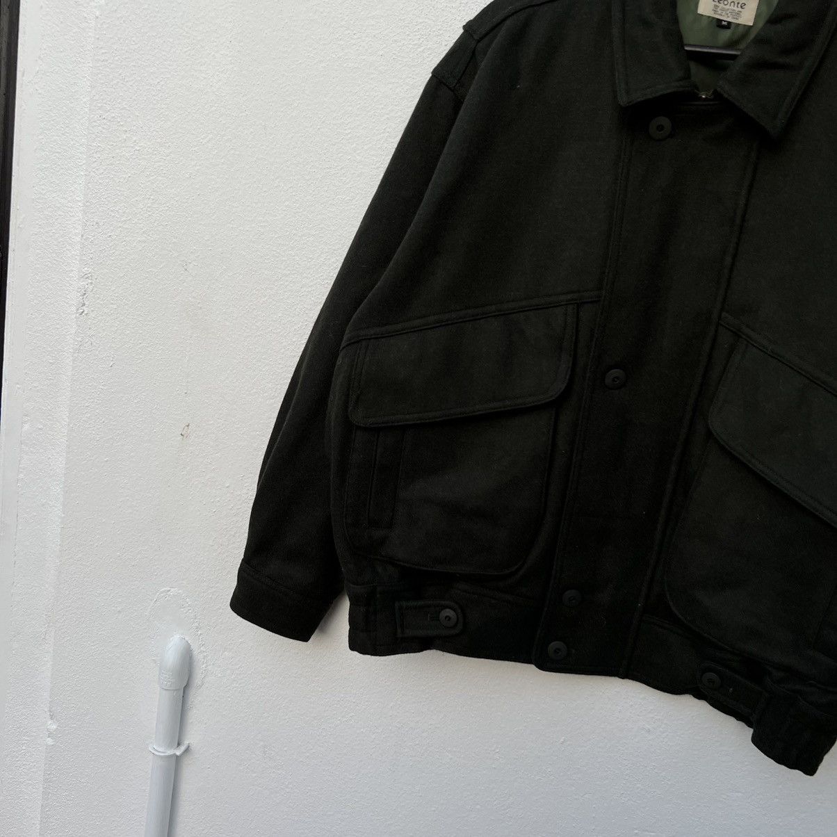 Japanese Brand VINTAGE LEONTE WOOL JACKET INSPIRED BY MA 1 ISSEY MIYAKE Size US M / EU 48-50 / 2 - 4 Thumbnail