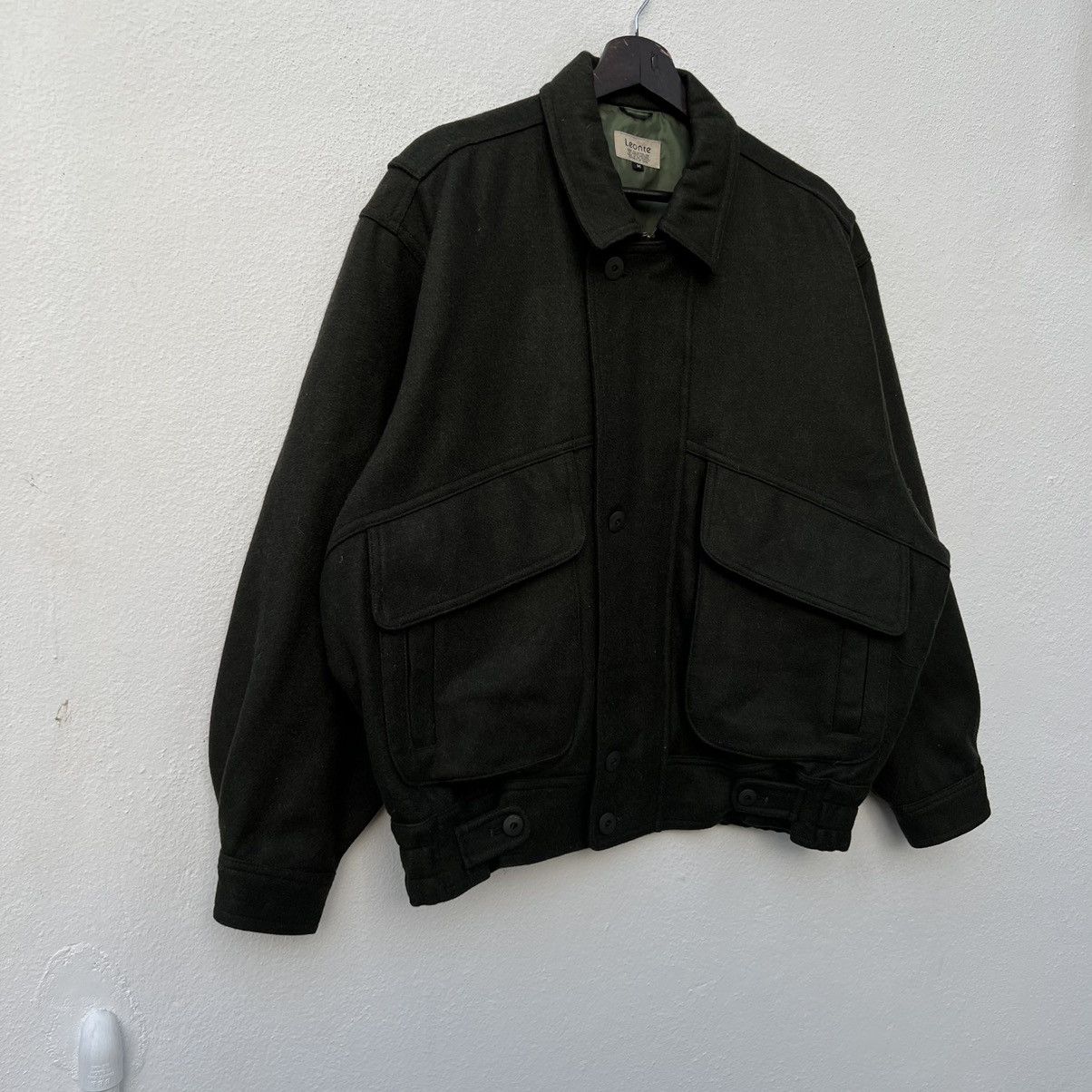 Japanese Brand VINTAGE LEONTE WOOL JACKET INSPIRED BY MA 1 ISSEY MIYAKE Size US M / EU 48-50 / 2 - 5 Thumbnail