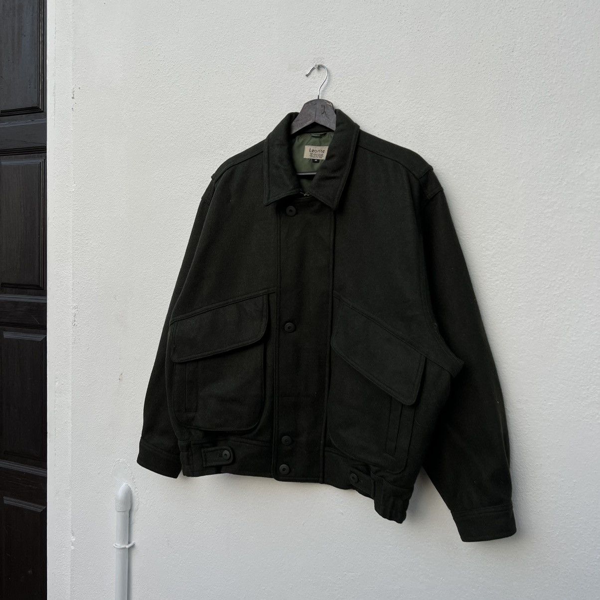Japanese Brand VINTAGE LEONTE WOOL JACKET INSPIRED BY MA 1 ISSEY MIYAKE Size US M / EU 48-50 / 2 - 2 Thumbnail
