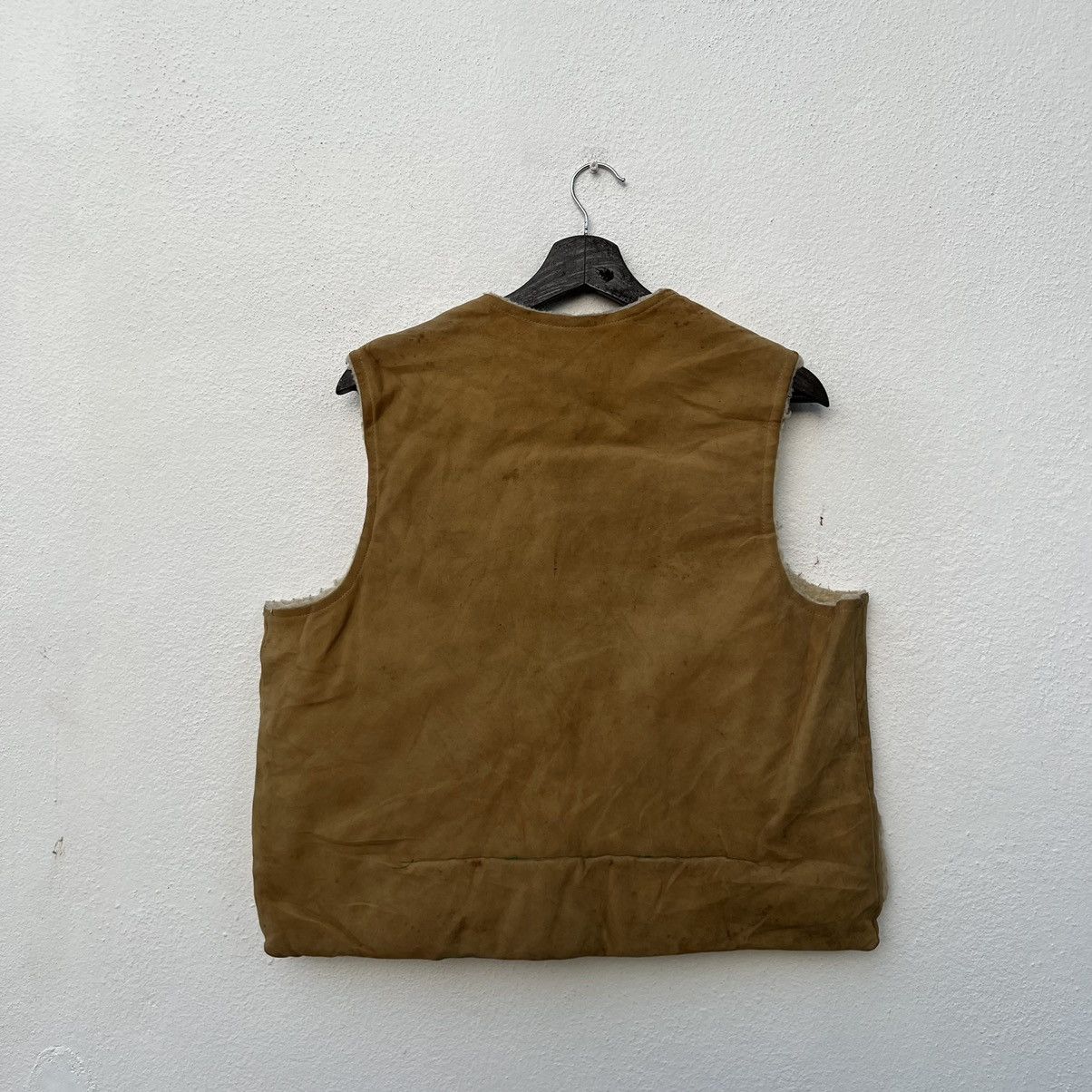 Leather VINTAGE KING LOUIE LEATHER PATCHWORK VEST WORKER WEAR Size US M / EU 48-50 / 2 - 6 Thumbnail