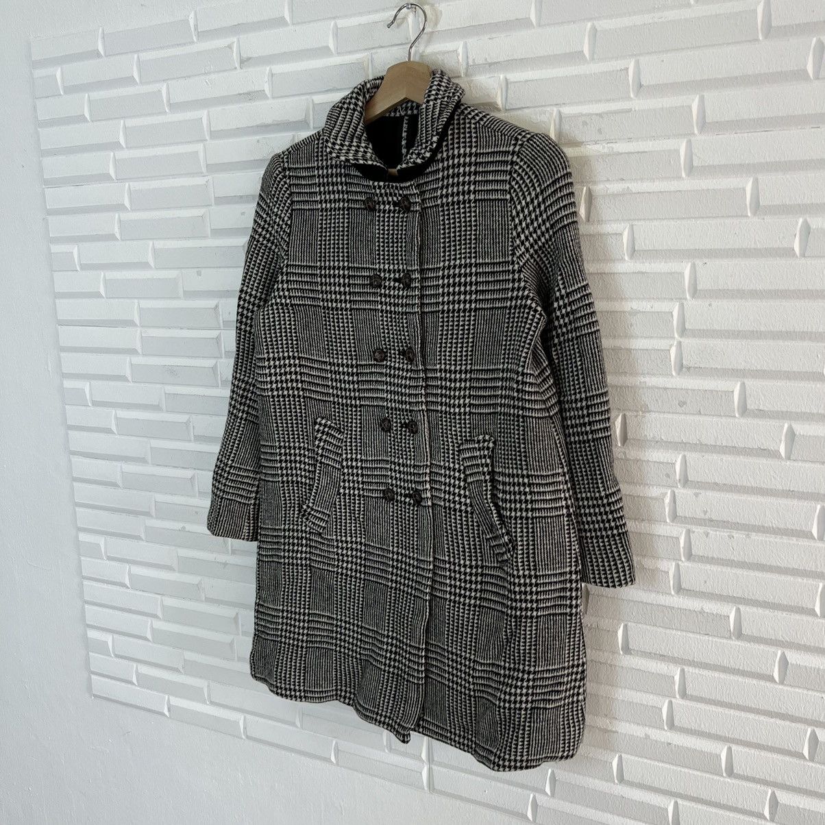 Fred Perry VINTAGE WOOL LONG JACKET TARTAN DESIGN FRED PERRY Size US S / EU 44-46 / 1 - 2 Thumbnail