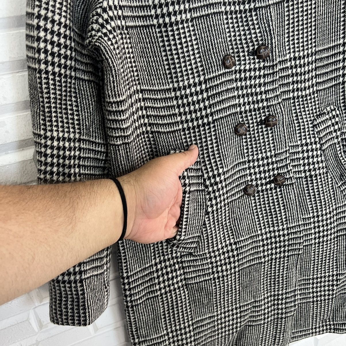 Fred Perry VINTAGE WOOL LONG JACKET TARTAN DESIGN FRED PERRY Size US S / EU 44-46 / 1 - 5 Thumbnail