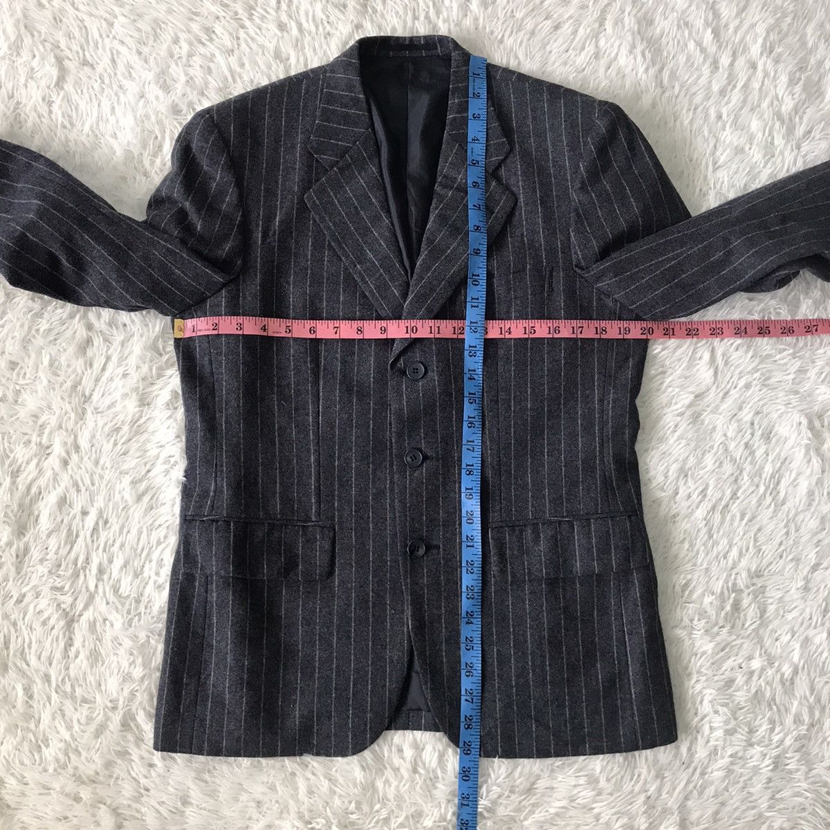 Vintage 💥Vtg Nice YSL Yves Saint Laurent Stripes Coat Jacket Size US S / EU 44-46 / 1 - 17 Thumbnail
