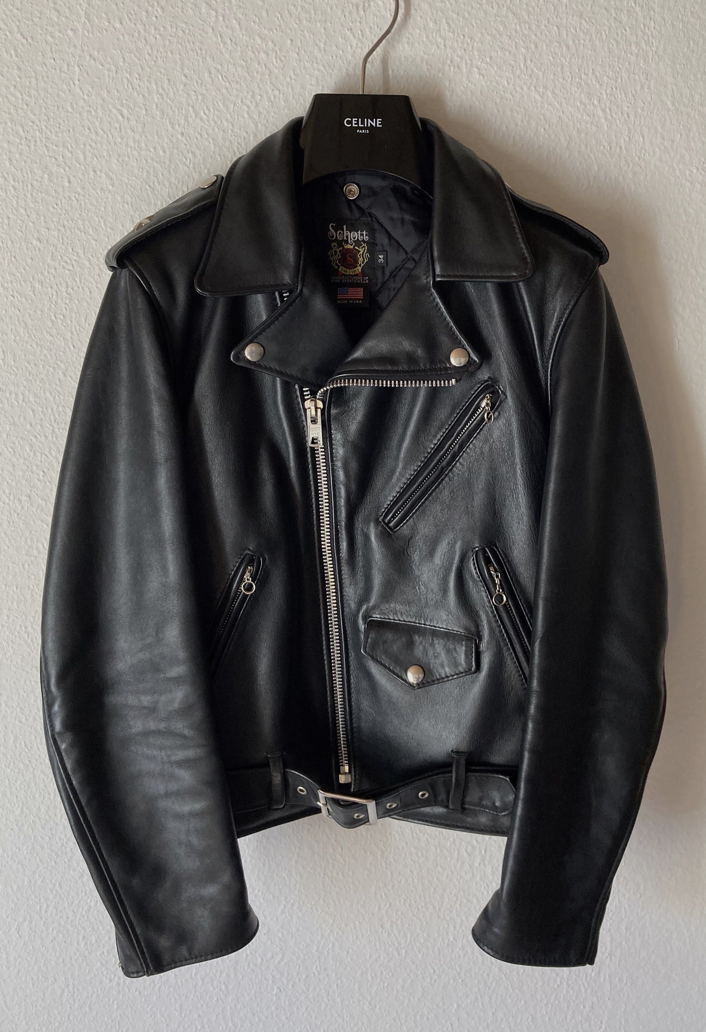 Schott Japanese Schott 613 One Star Cowhide Riders Jacket Slimane | Grailed