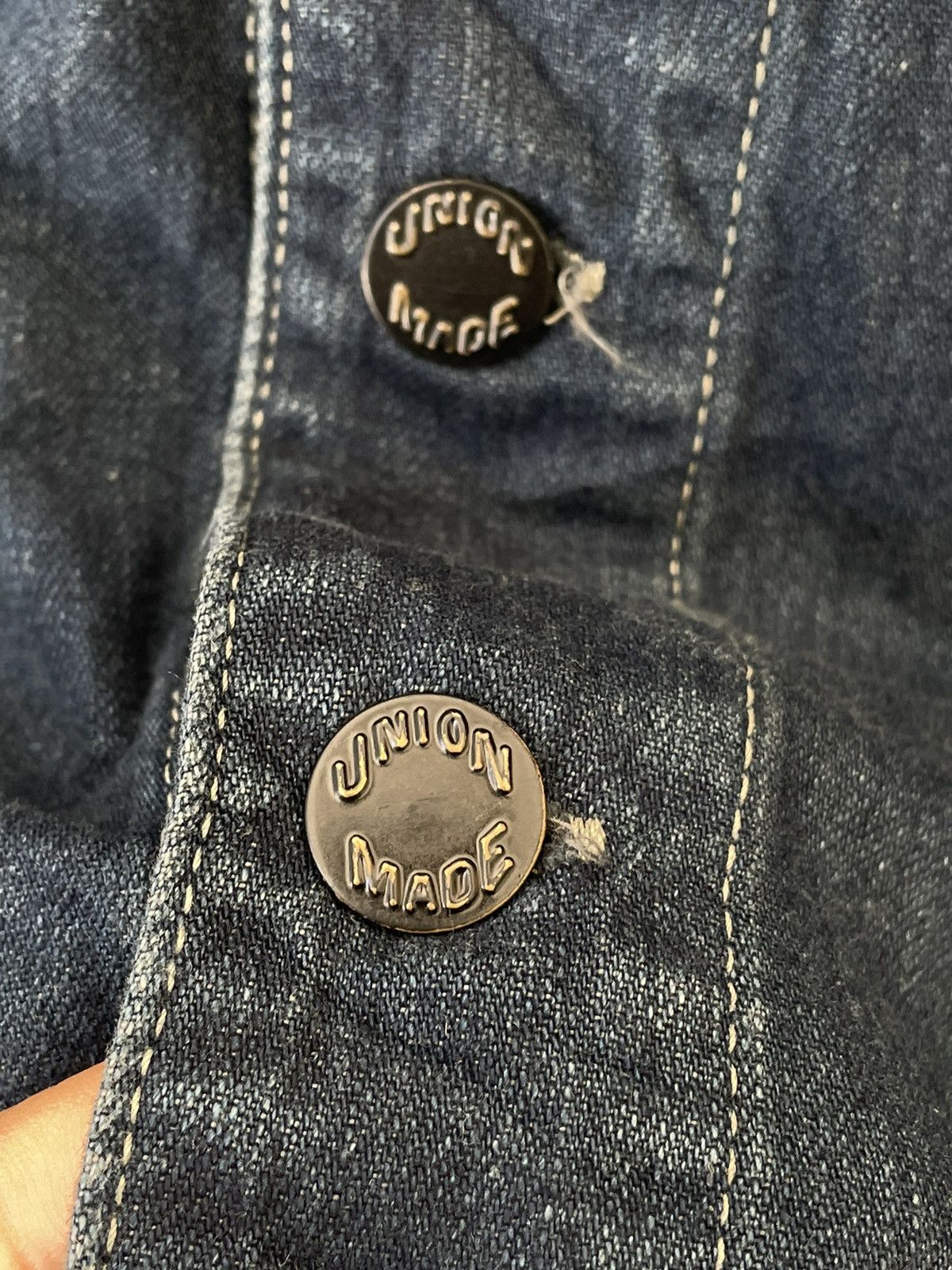 Japanese Brand UNION MADE DENIM BUTTON UP SHIRT Size US M / EU 48-50 / 2 - 6 Thumbnail