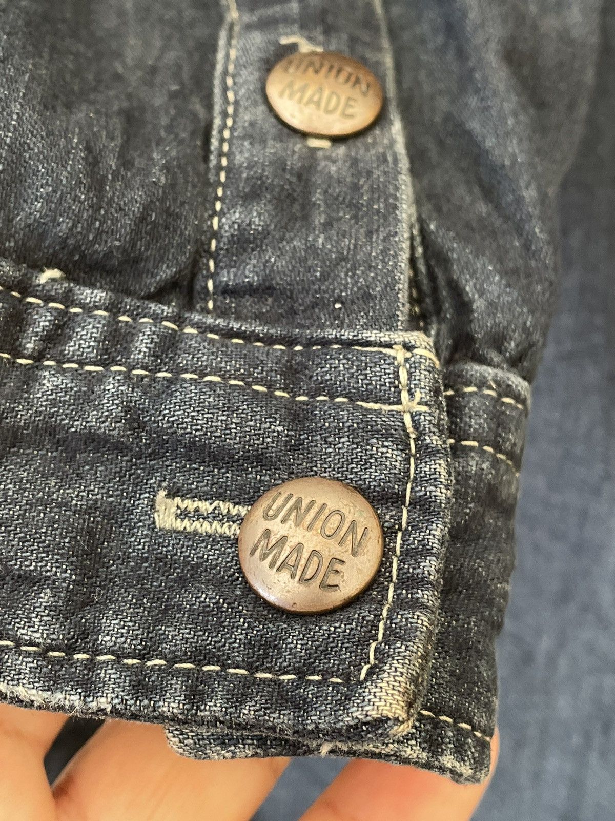 Japanese Brand UNION MADE DENIM BUTTON UP SHIRT Size US M / EU 48-50 / 2 - 7 Thumbnail