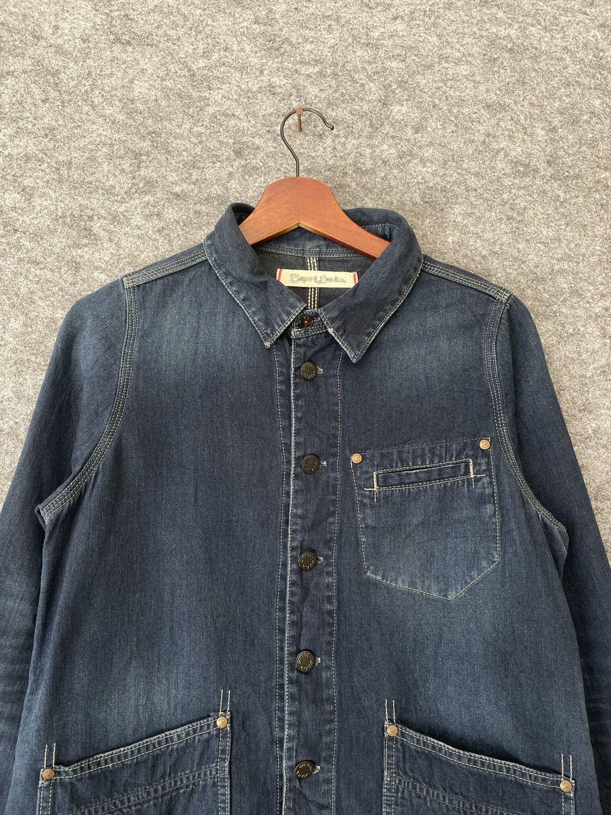 Japanese Brand UNION MADE DENIM BUTTON UP SHIRT Size US M / EU 48-50 / 2 - 2 Thumbnail