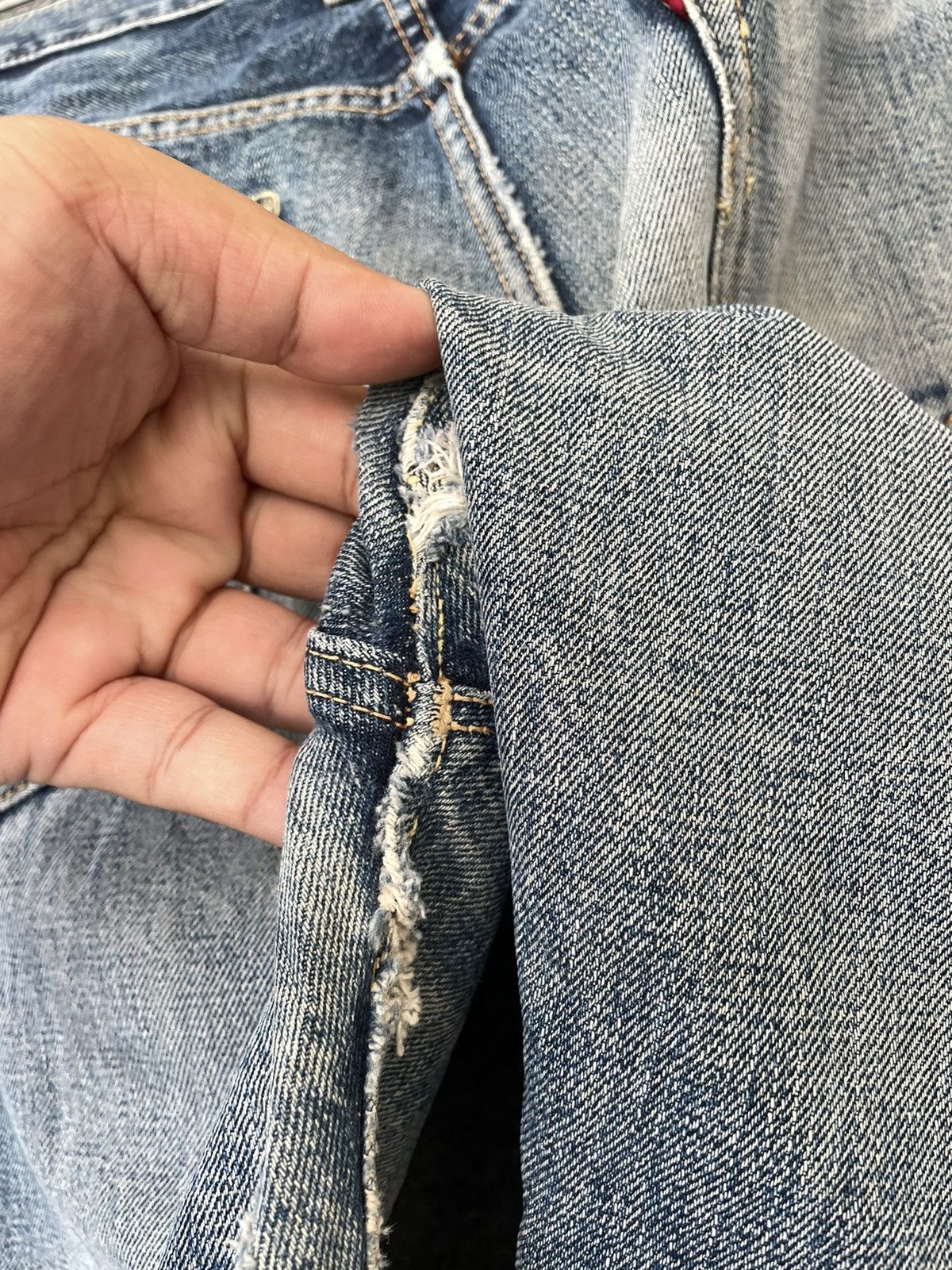 Denime VINTAGE DISSTRESSED DENIME Size US 29 - 11 Thumbnail