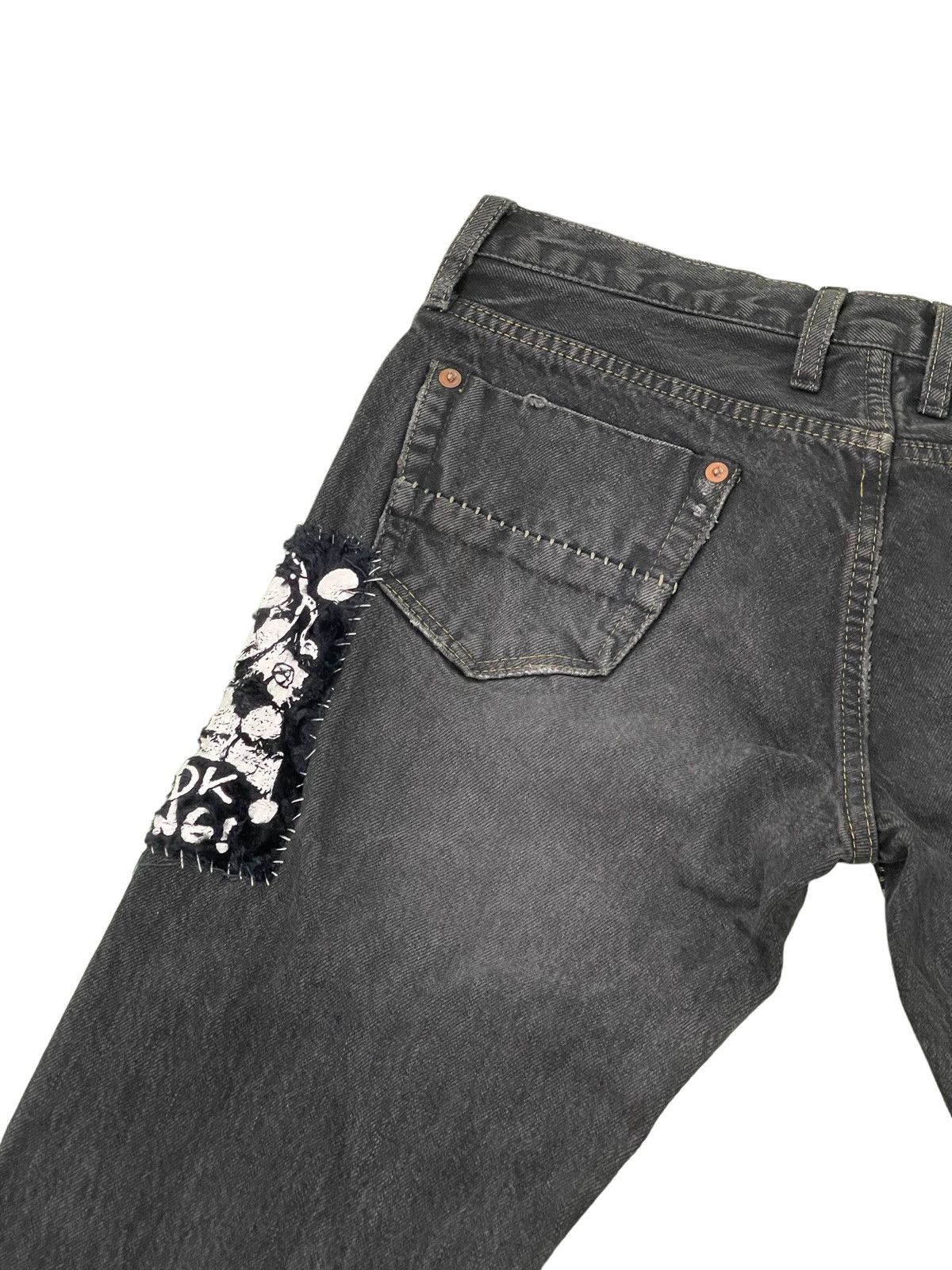 Japanese Brand Scab Style Boro Jeans RNA Japan Skinny Low Rise 2🟦5 Size US 28 / EU 44 - 19 Thumbnail