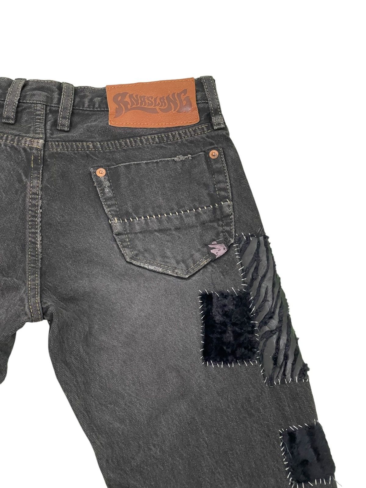 Japanese Brand Scab Style Boro Jeans RNA Japan Skinny Low Rise 2🟦5 Size US 28 / EU 44 - 20 Thumbnail