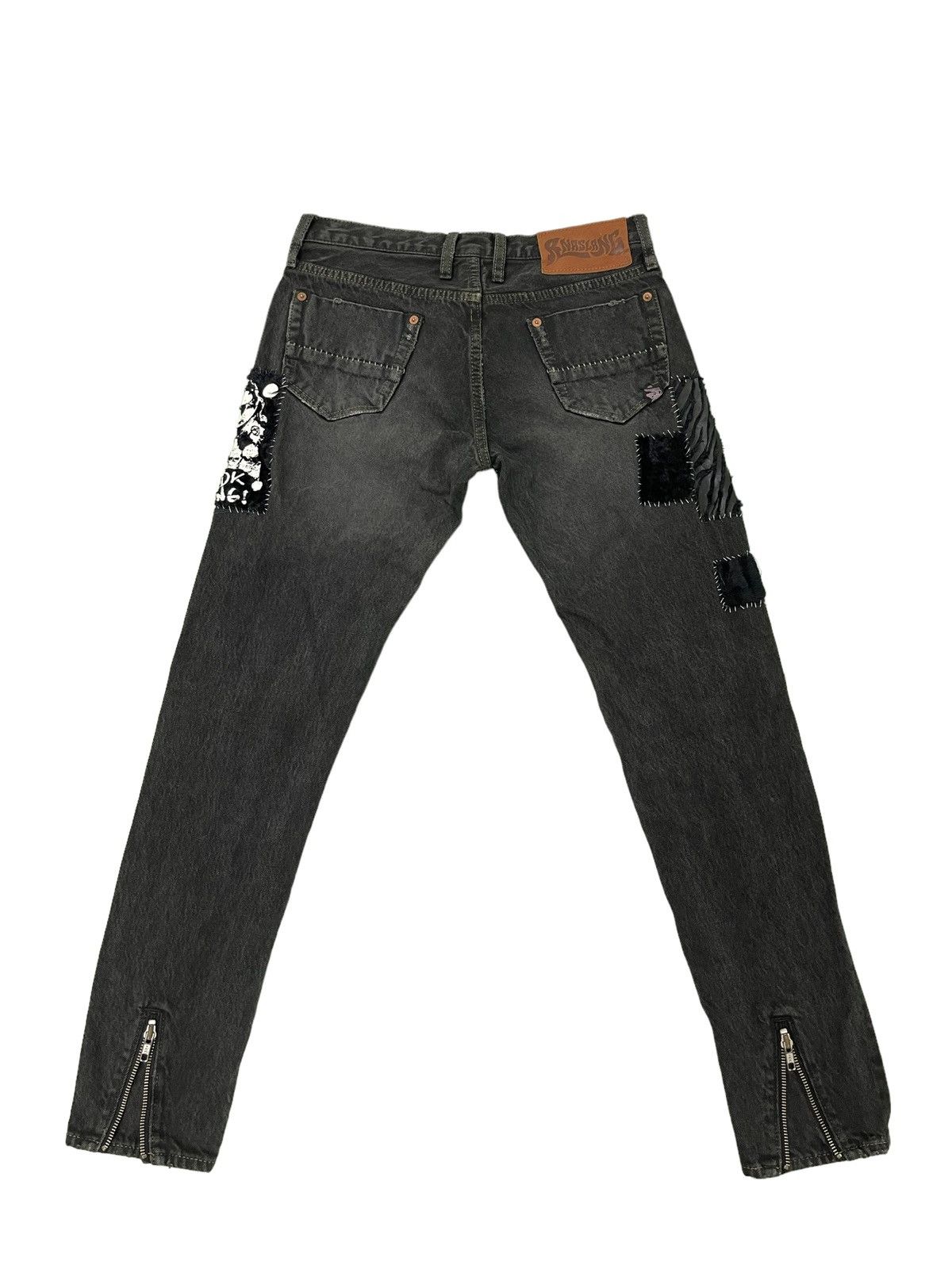 Japanese Brand Scab Style Boro Jeans RNA Japan Skinny Low Rise 2🟦5 Size US 28 / EU 44 - 12 Thumbnail