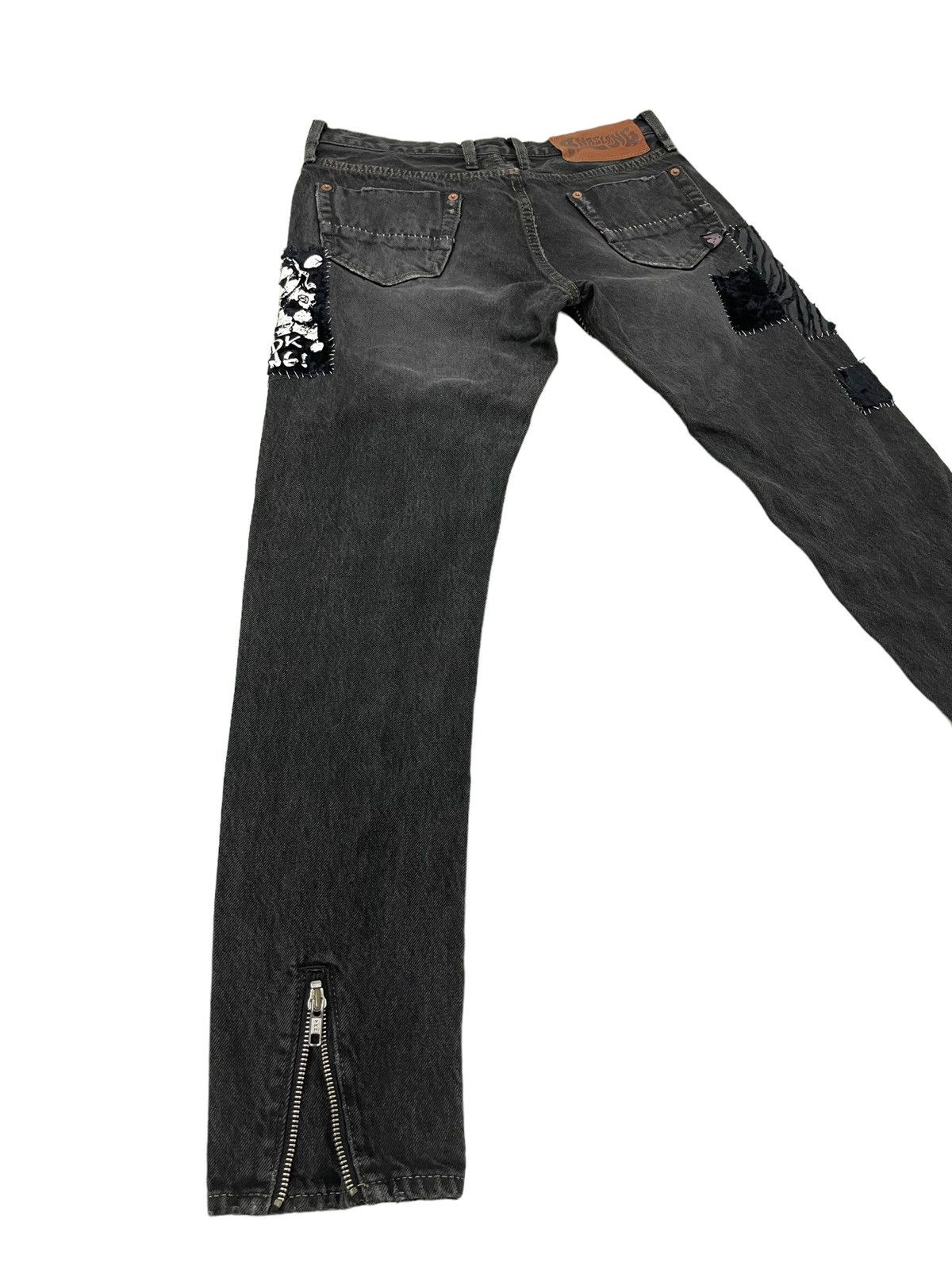 Japanese Brand Scab Style Boro Jeans RNA Japan Skinny Low Rise 2🟦5 Size US 28 / EU 44 - 13 Thumbnail