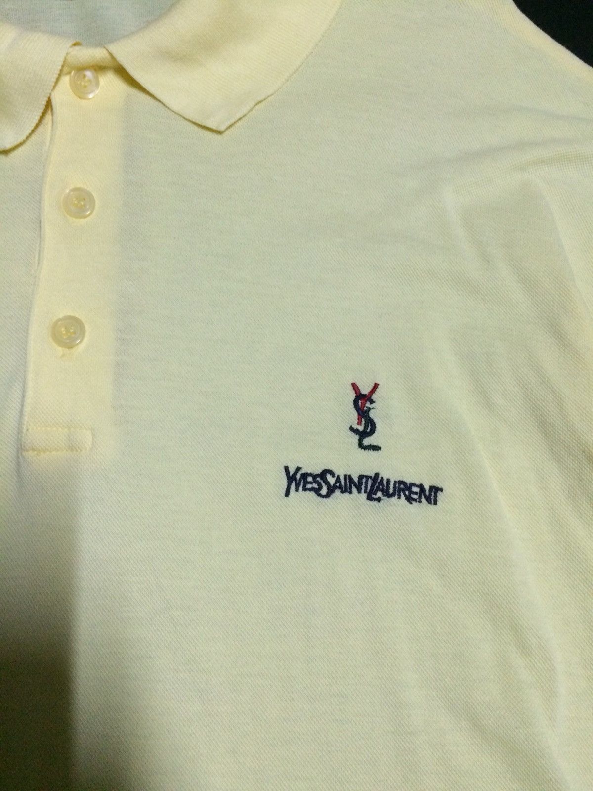 Yves Saint Laurent Vintage Yves Saint Laurent Tricots Pour Homme Polo Shirt Size US L / EU 52-54 / 3 - 2 Thumbnail