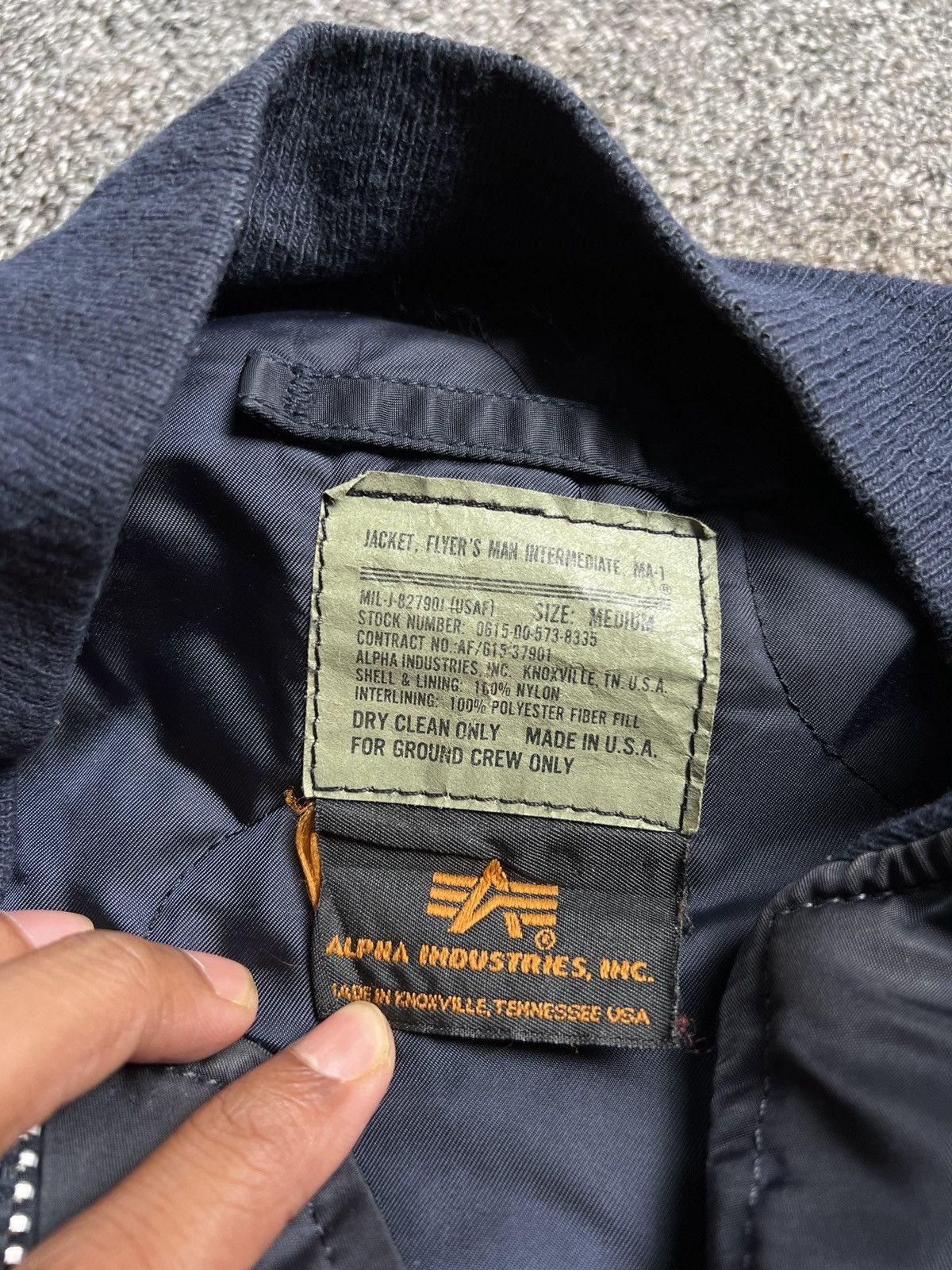 Alpha Industries Vintage Alpha Industries MA-1 Men Flight Jacket Military Size US M / EU 48-50 / 2 - 10 Thumbnail