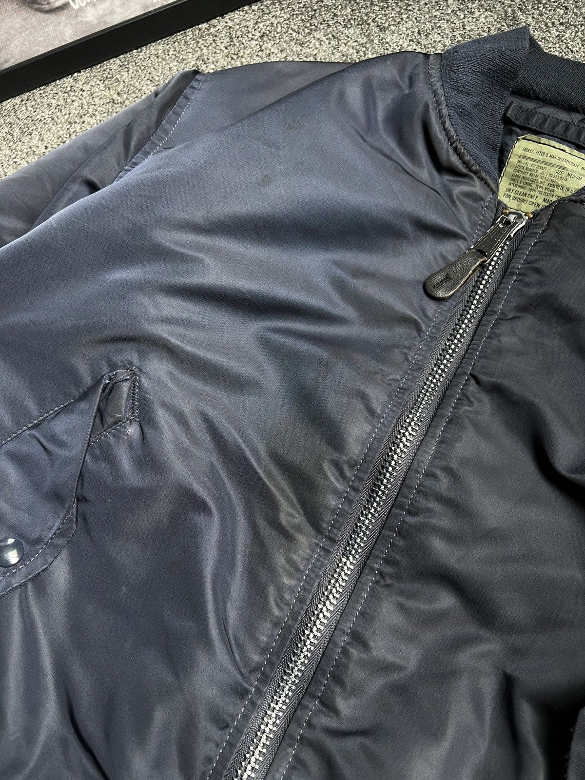 Alpha Industries Vintage Alpha Industries MA-1 Men Flight Jacket Military Size US M / EU 48-50 / 2 - 6 Thumbnail