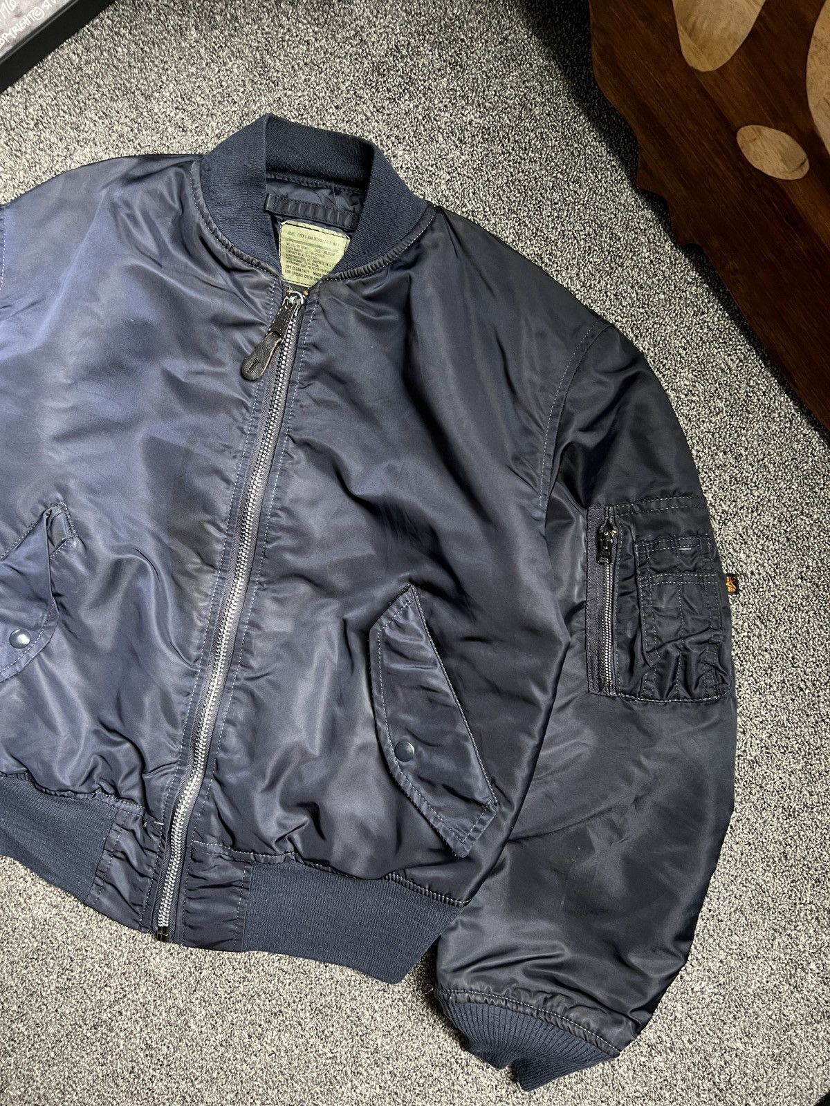 Alpha Industries Vintage Alpha Industries MA-1 Men Flight Jacket Military Size US M / EU 48-50 / 2 - 4 Thumbnail