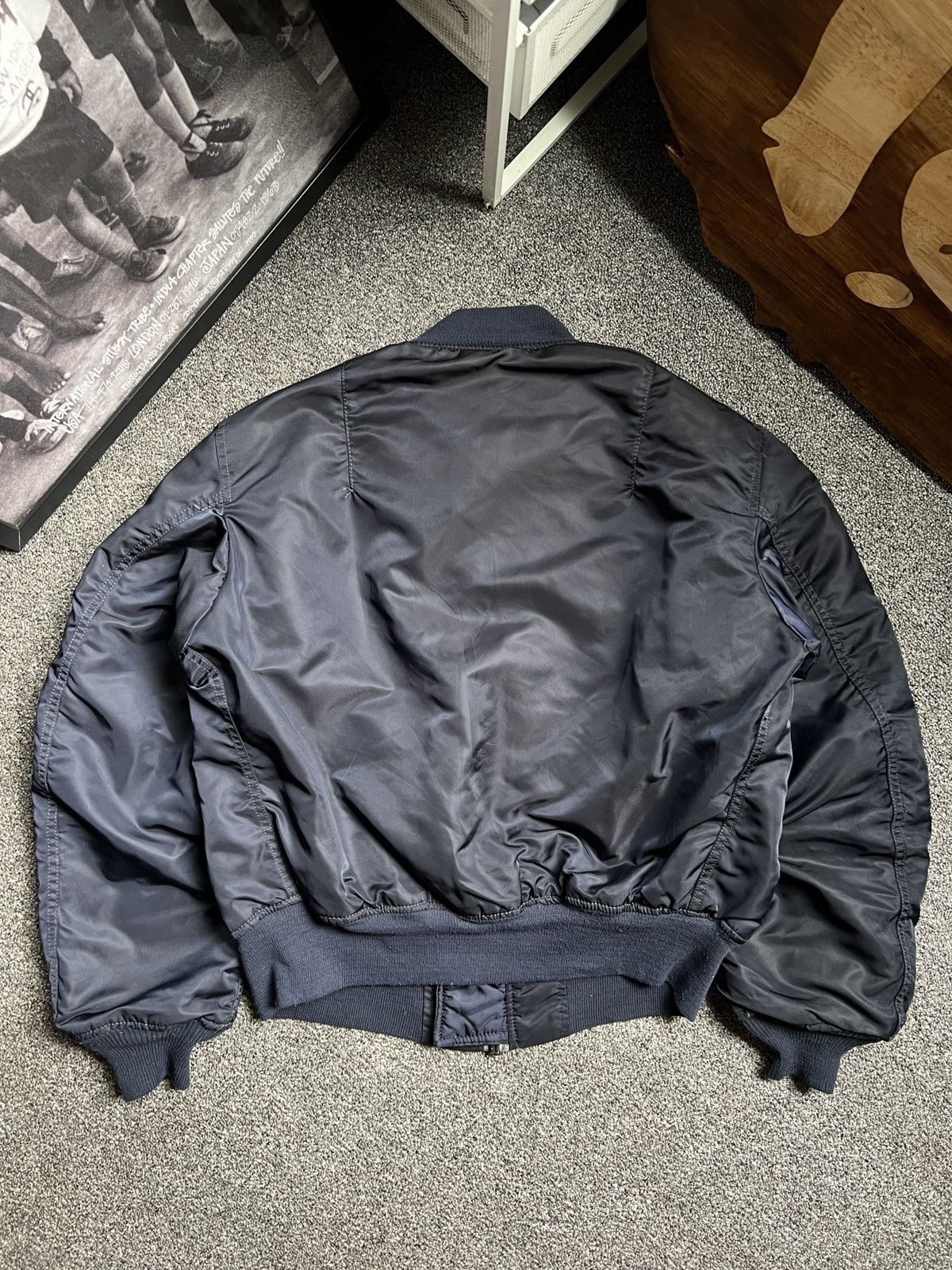 Alpha Industries Vintage Alpha Industries MA-1 Men Flight Jacket Military Size US M / EU 48-50 / 2 - 2 Thumbnail